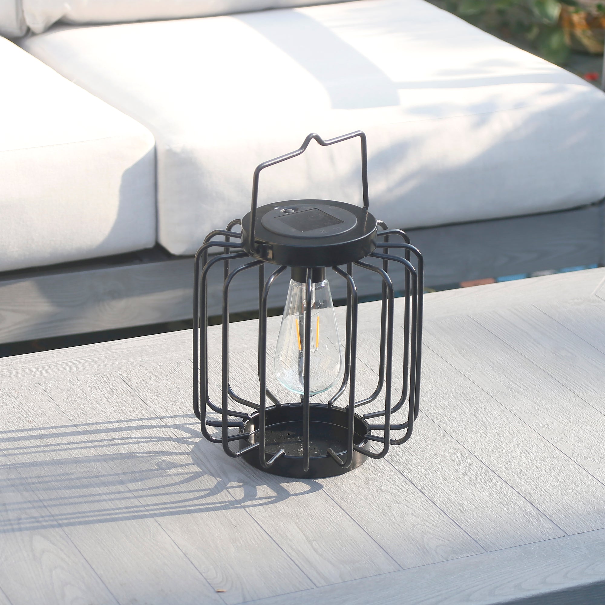 Mesa Pendant Edi-Sol Lantern - Black