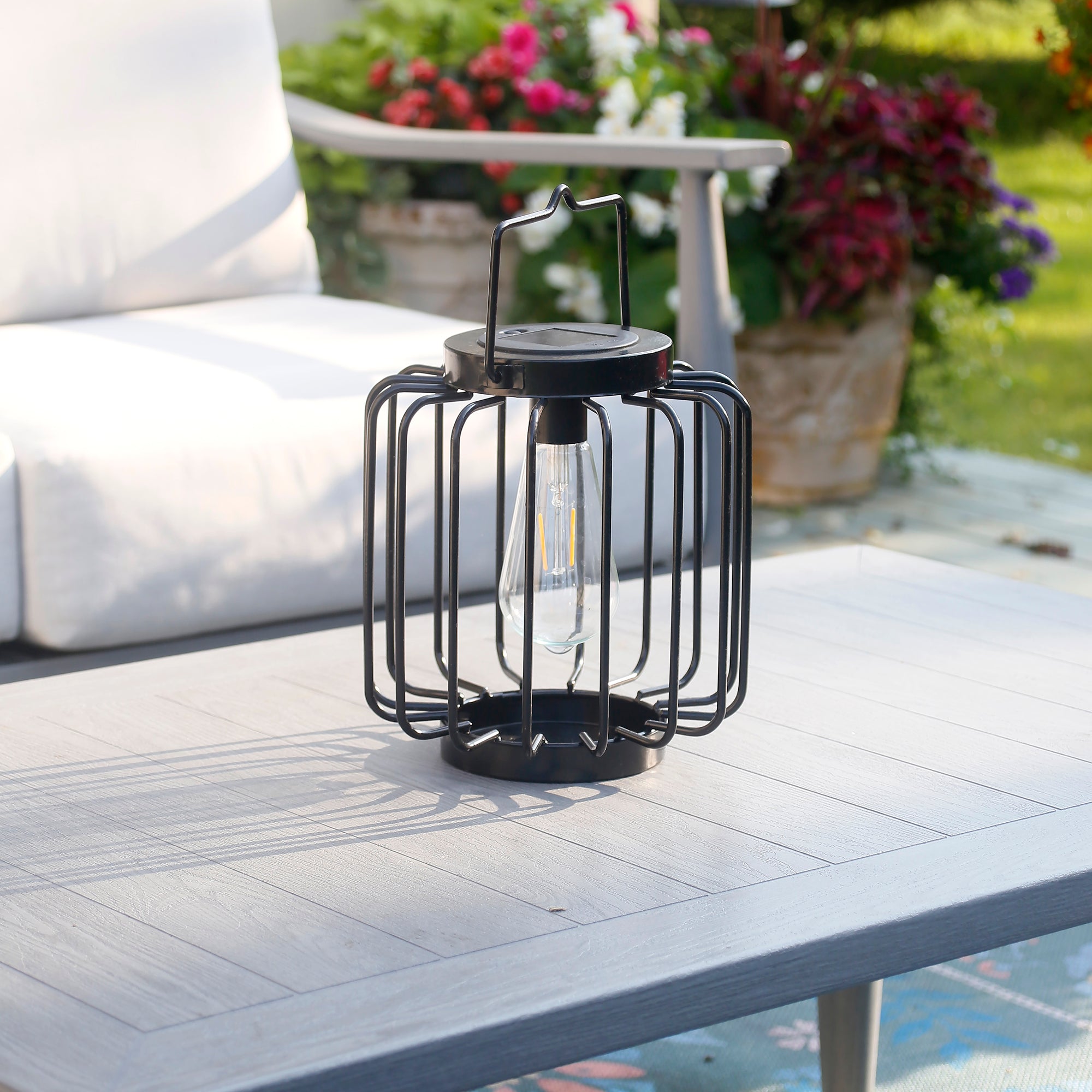 Mesa Pendant Edi-Sol Lantern - Black