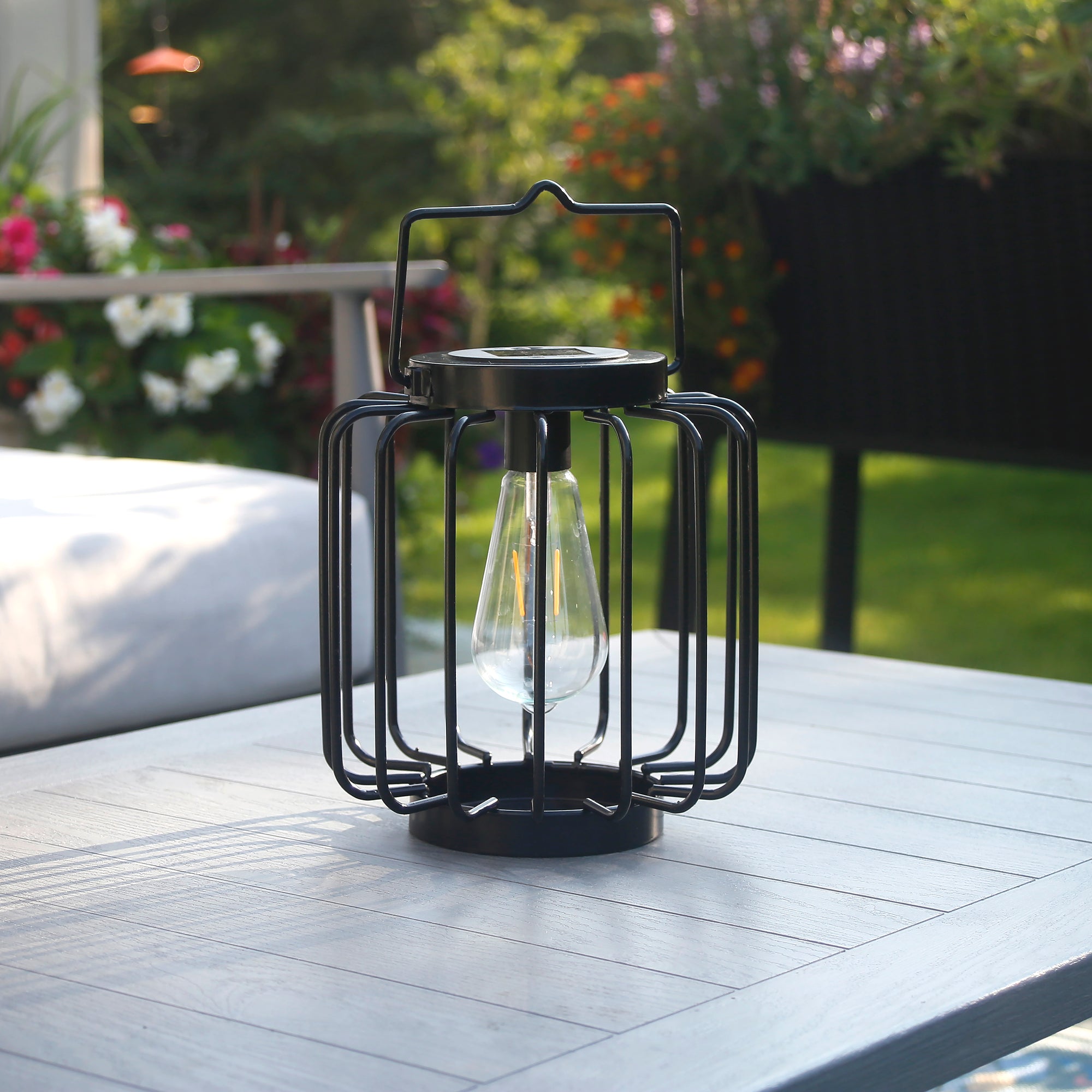 Mesa Pendant Edi-Sol Lantern - Black