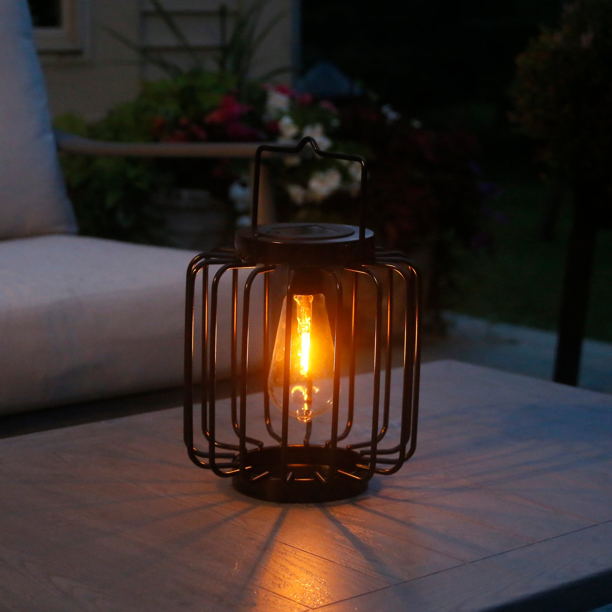 Mesa Pendant Edi-Sol Lantern - Black