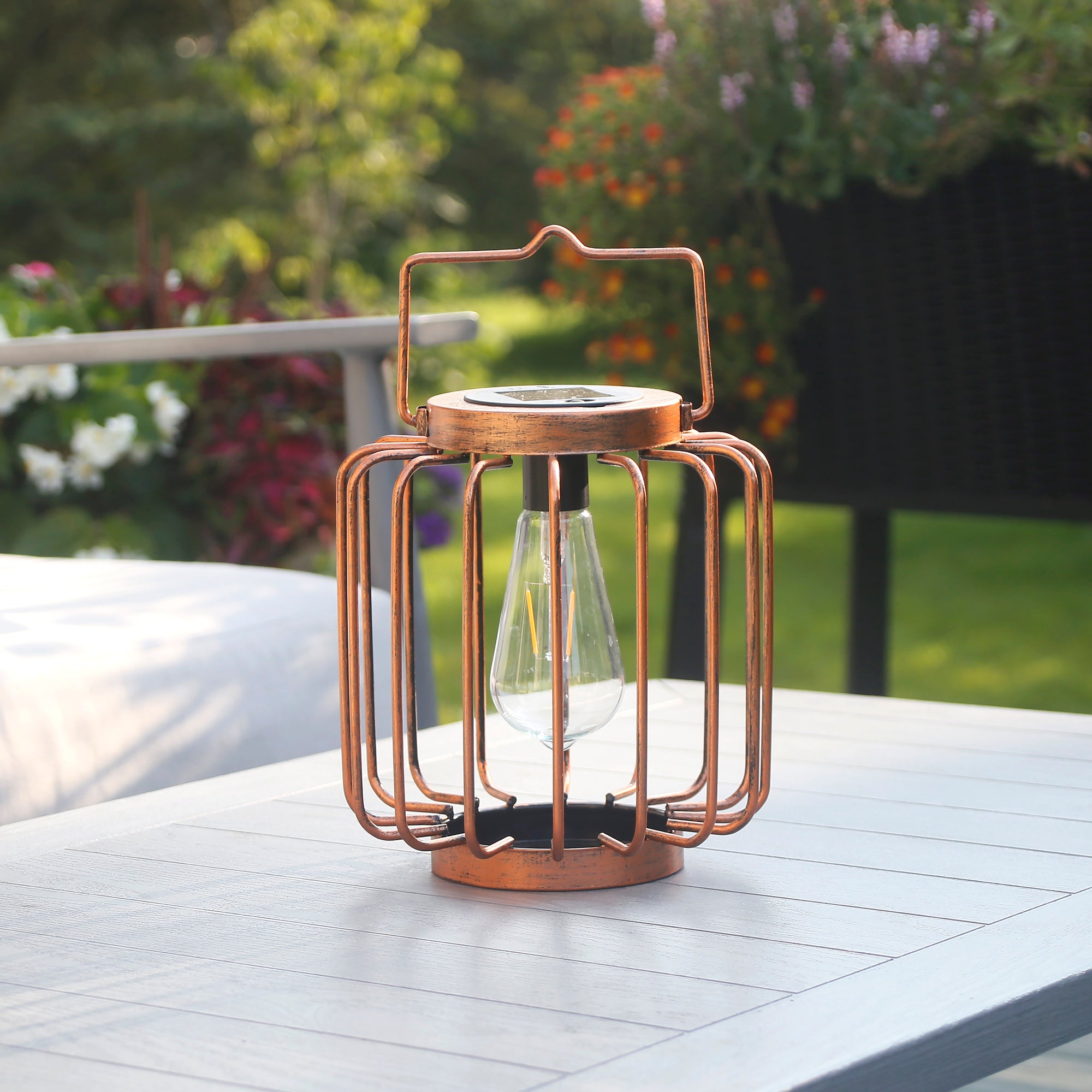 Mesa Pendant Edi-Sol Lantern - Copper