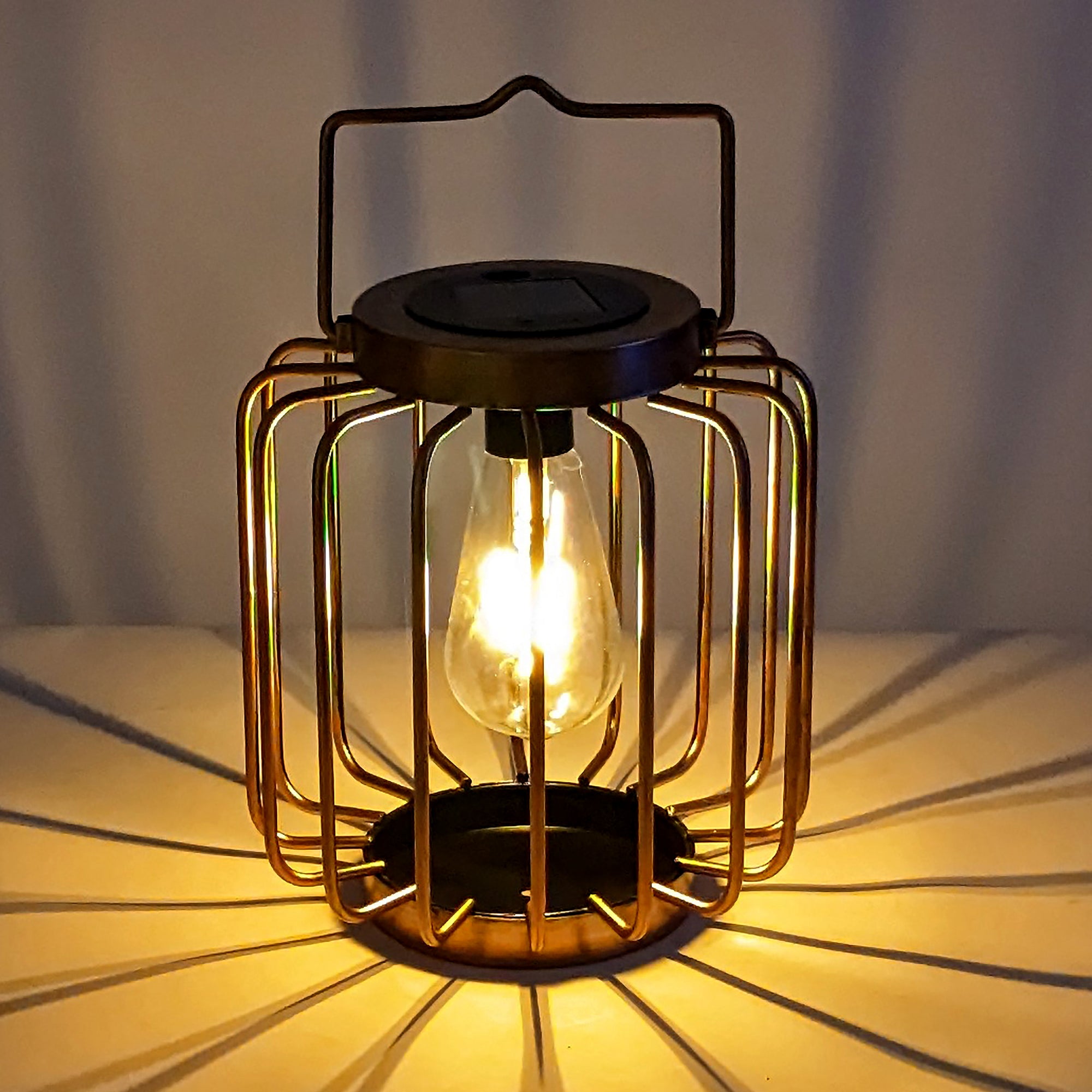 Mesa Pendant Edi-Sol Lantern - Copper