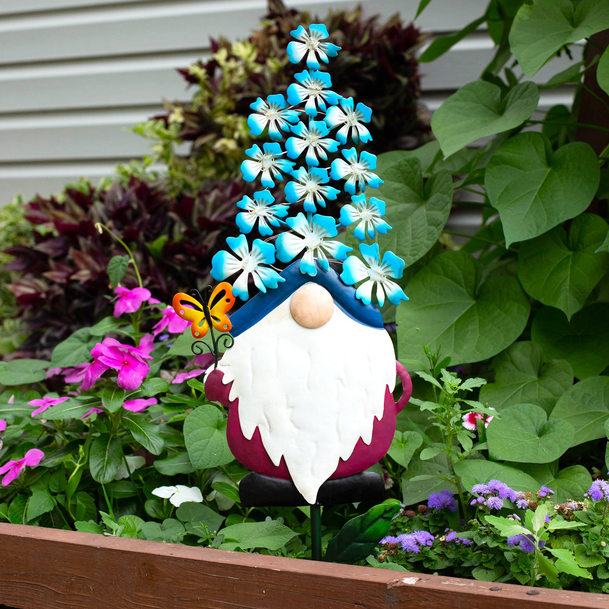 LunaLite Gnome Flower Cap Stakes