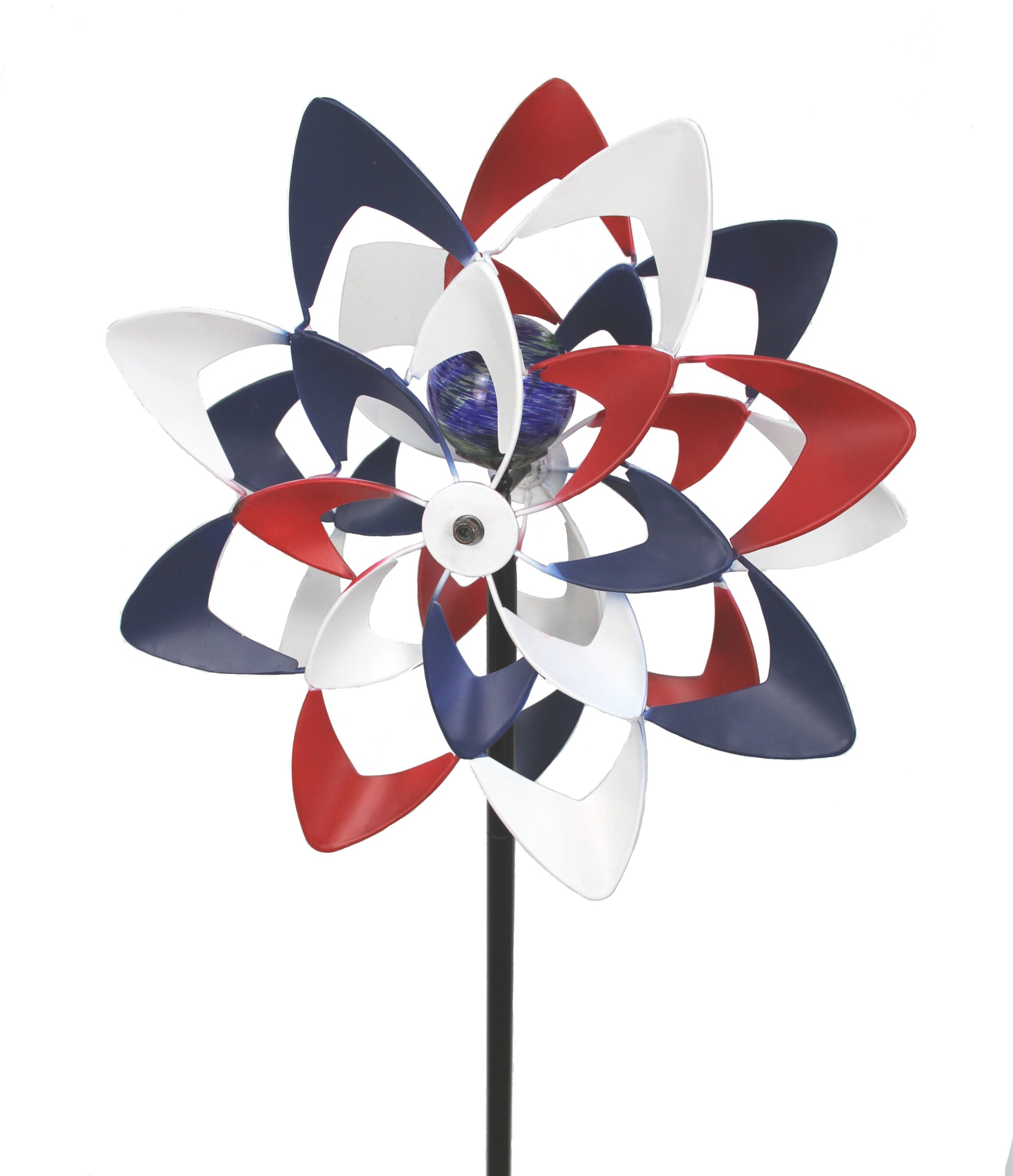 Stars and Stripes Illuminarie Dual-Motion Windwheel
