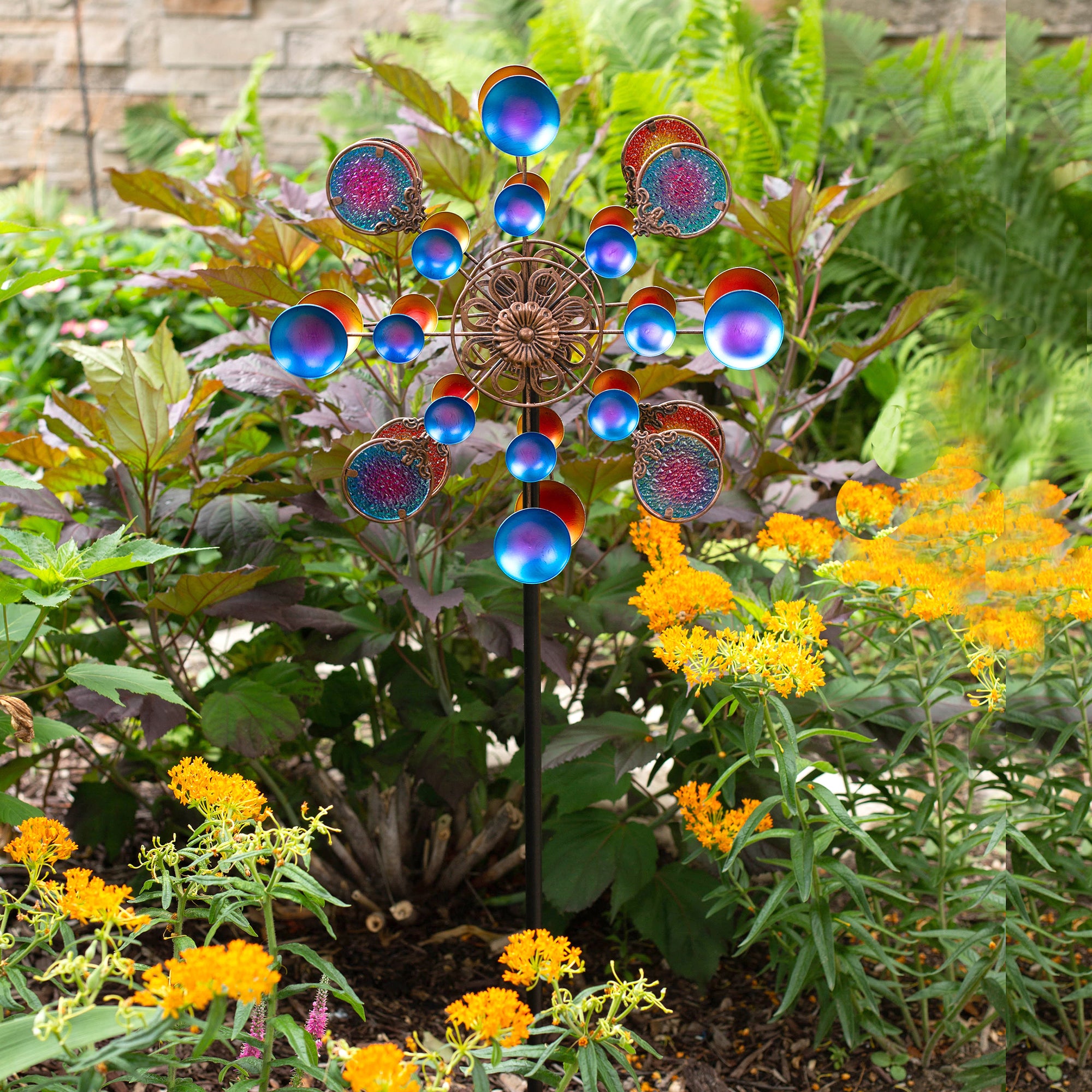 Mardi Gras Dual-Motion Windwheel