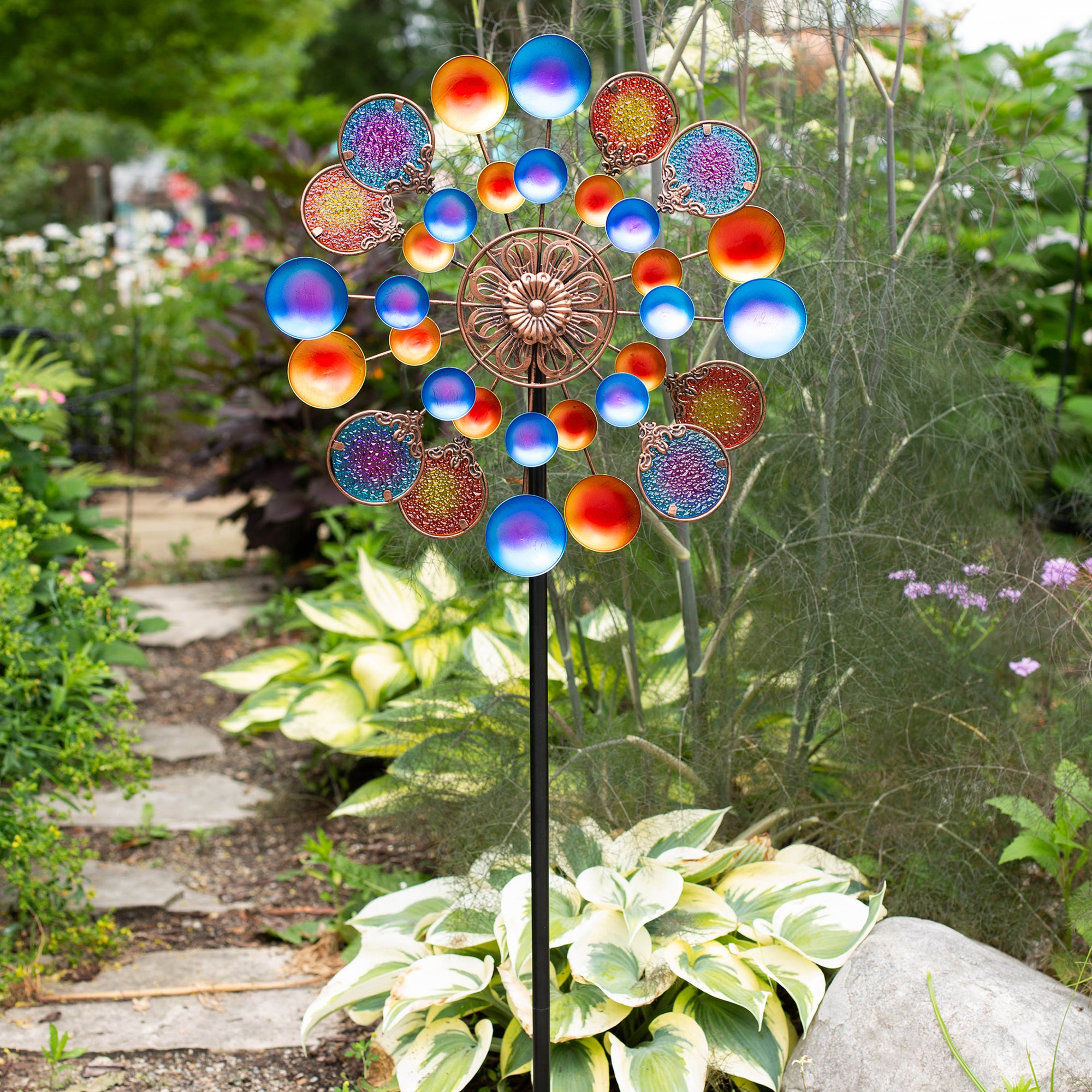 Mardi Gras Dual-Motion Windwheel