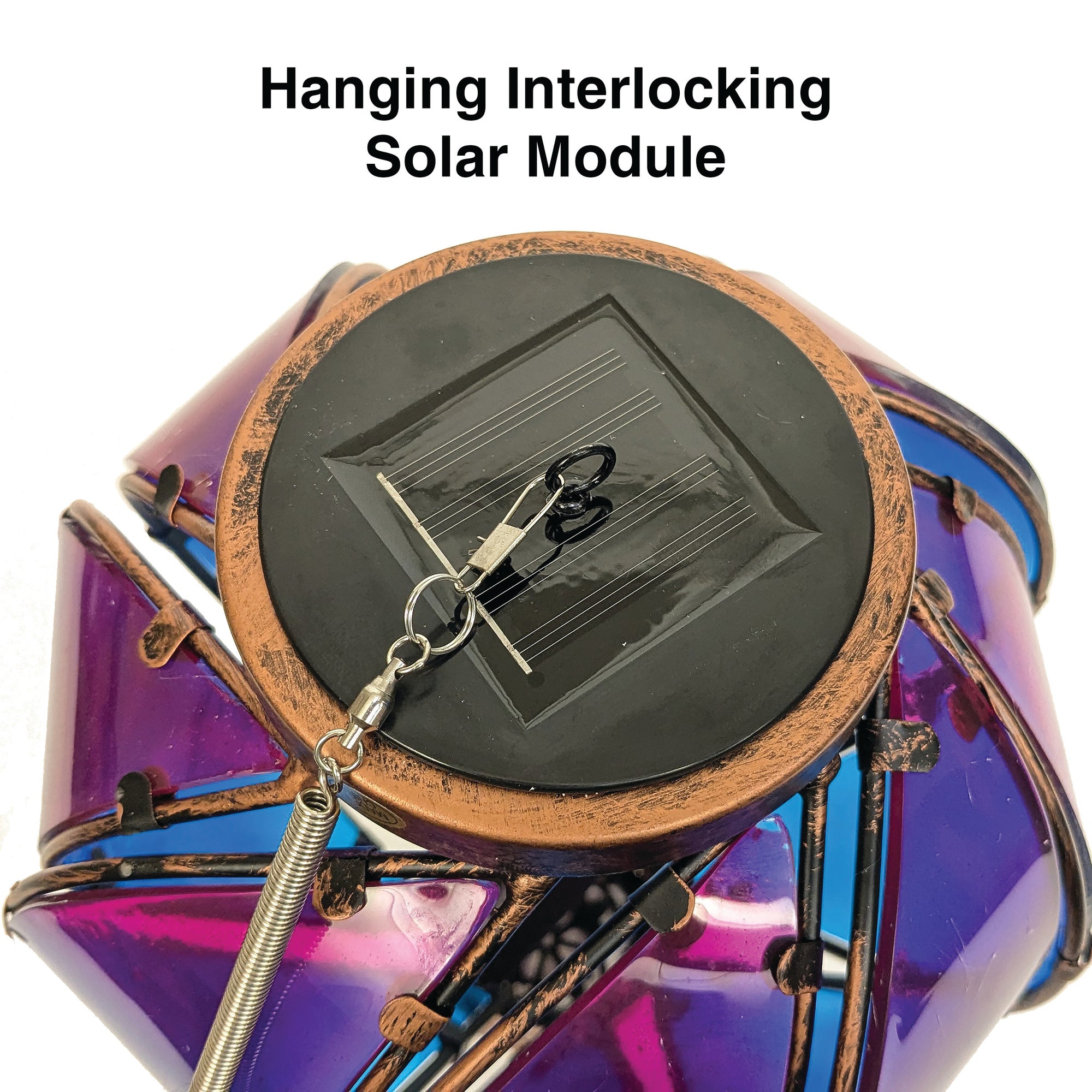 LunaLite Balloon Solar Spinner - Fuchsia