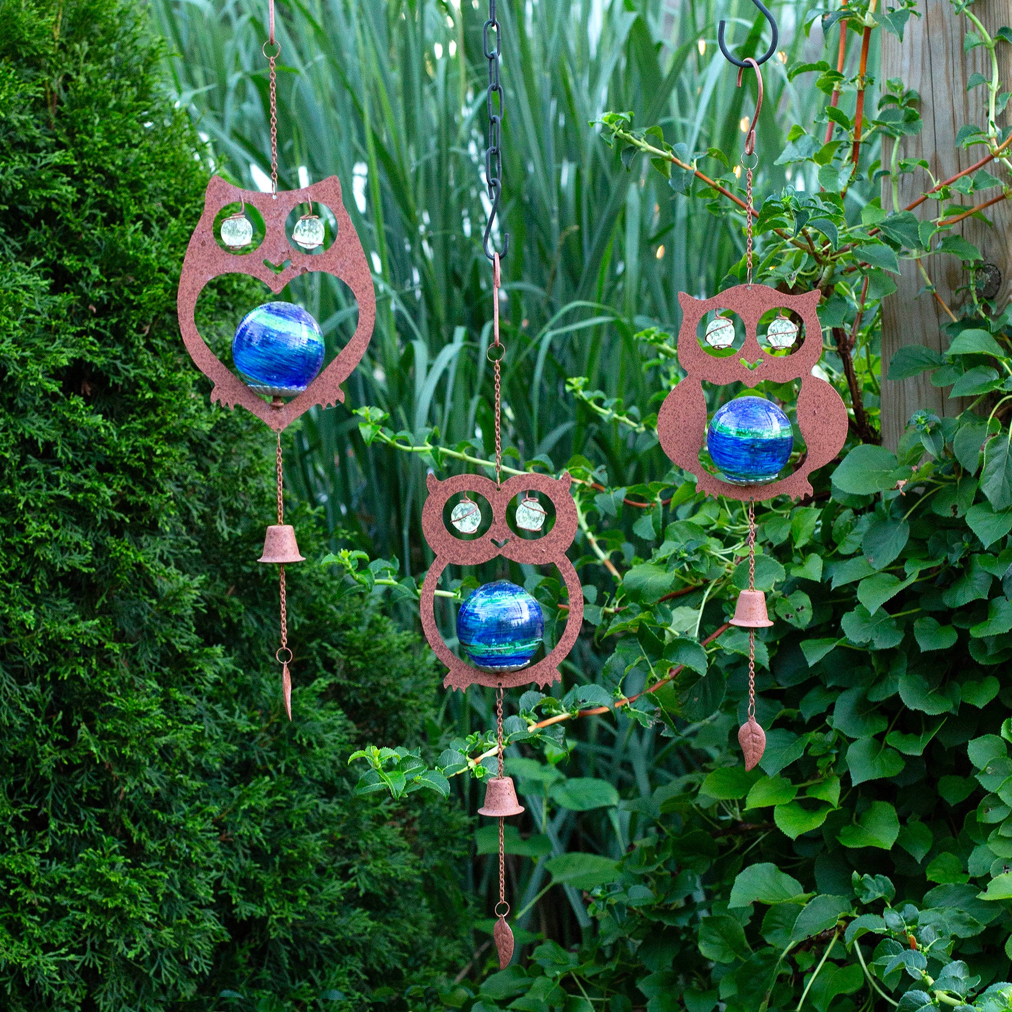 Illuminarie® Owl Trio Chime Ass't