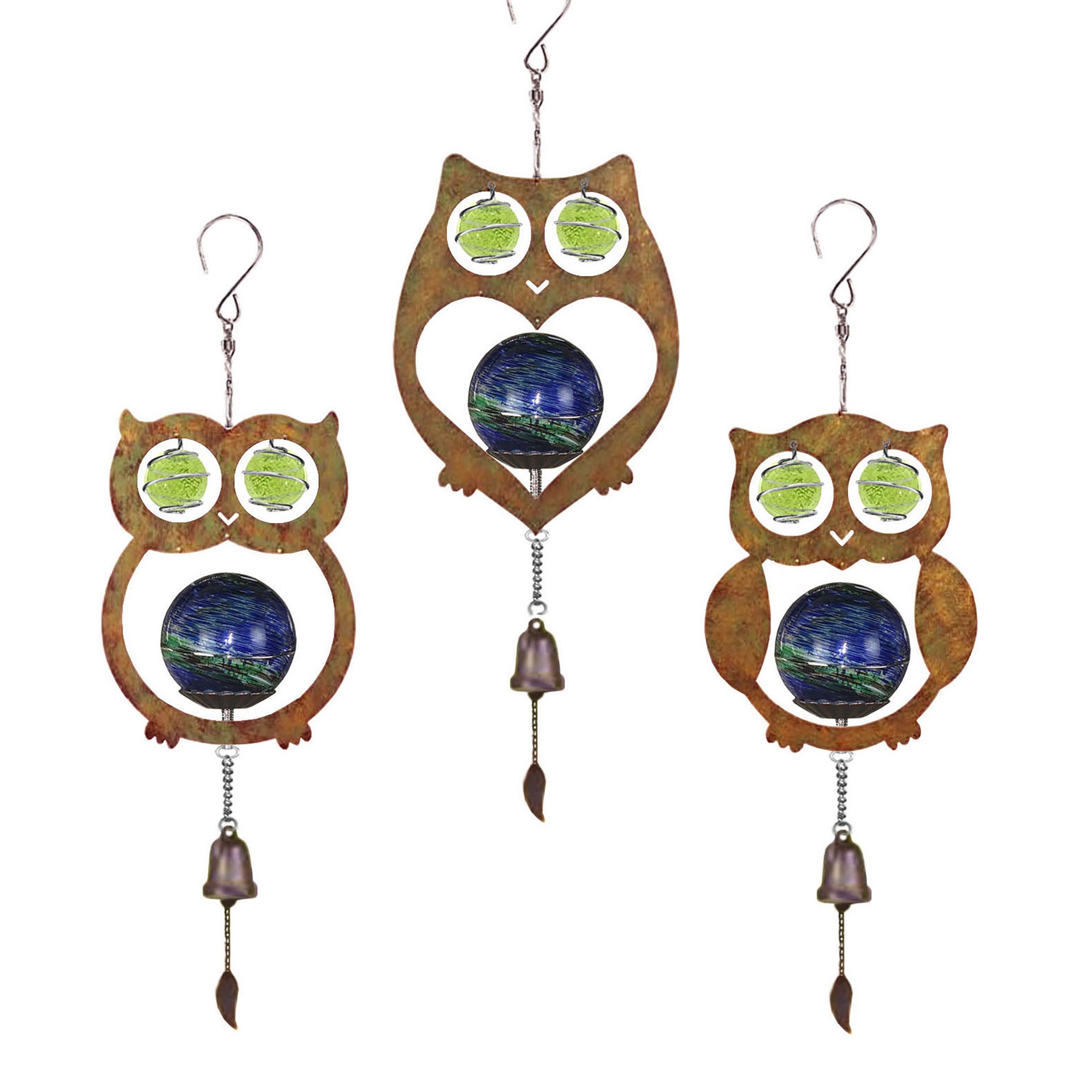Illuminarie® Owl Trio Chime Ass't