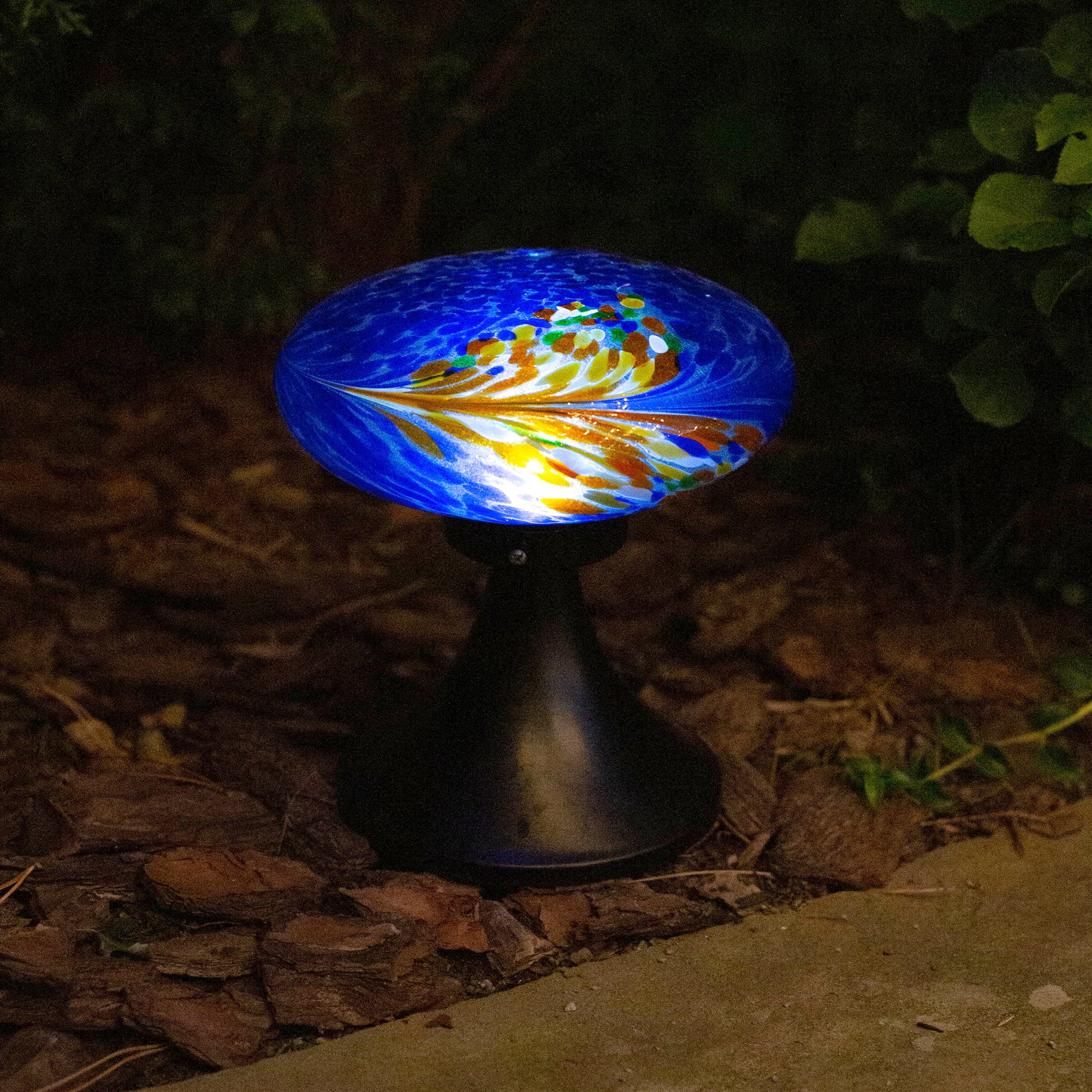 LunaLite™ Solar Toadstool - Blue