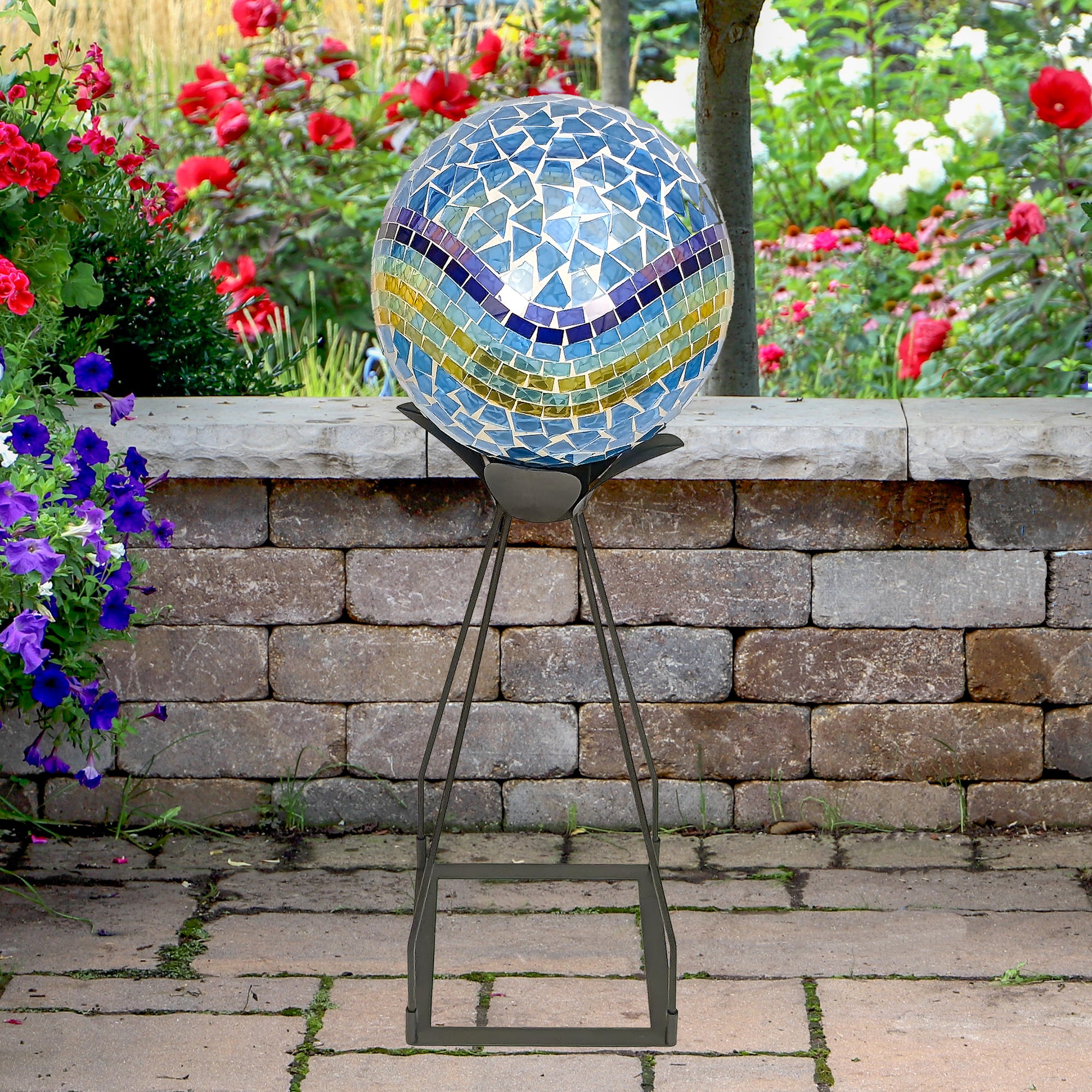 10" Oceana Mosaic Gazing Globe
