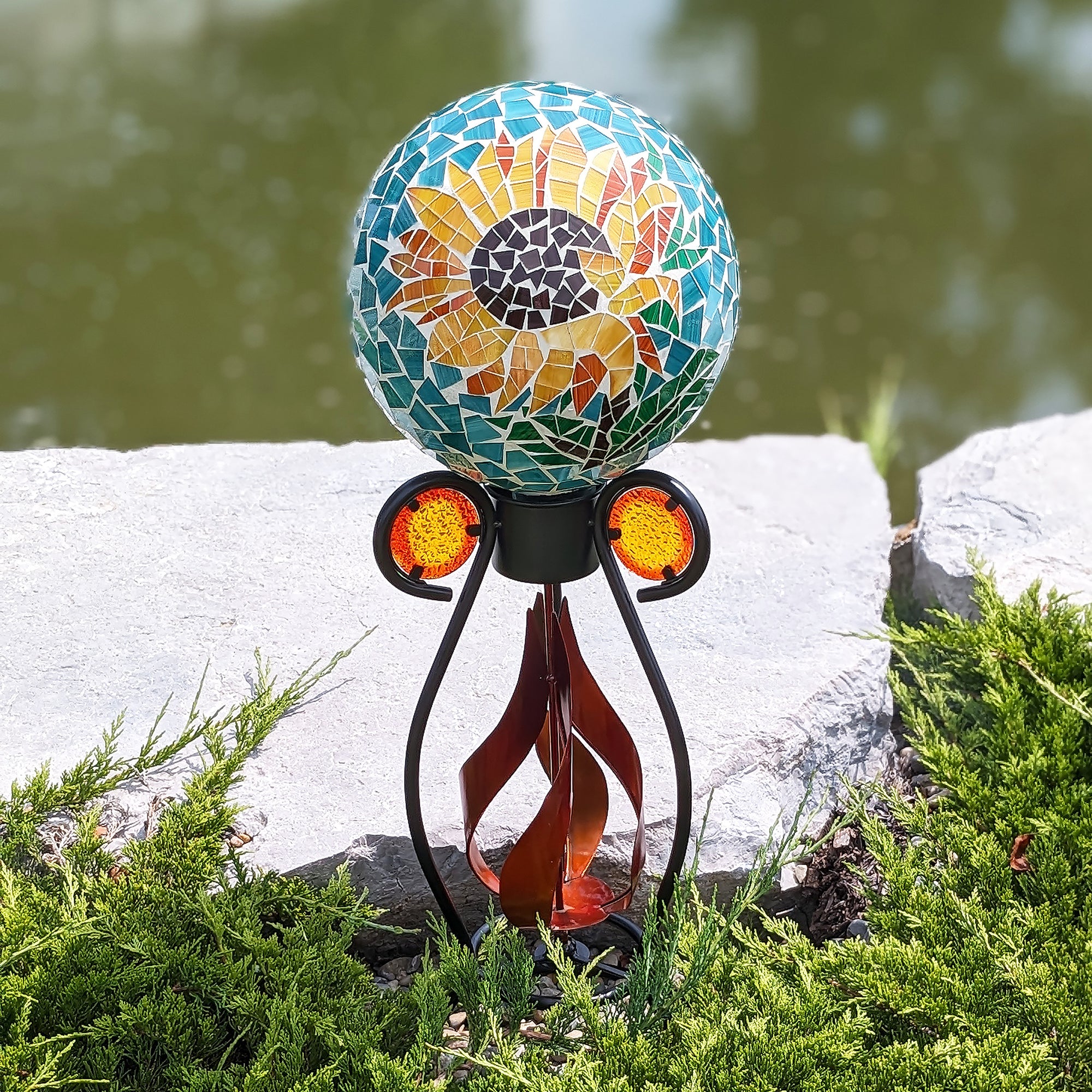 Fire Dance Globe Stand