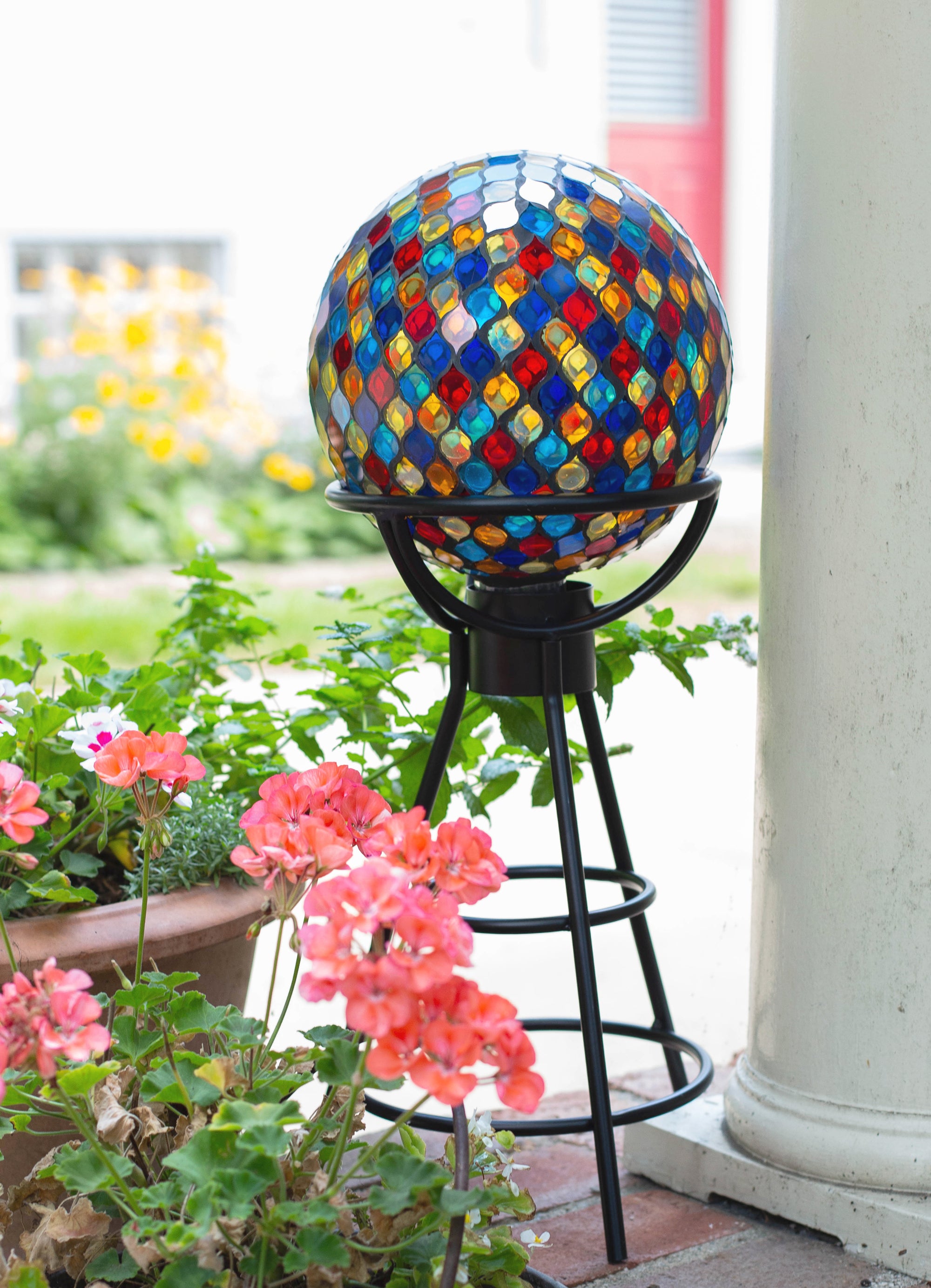 10" Multicolor Mosaic Gazing Globe