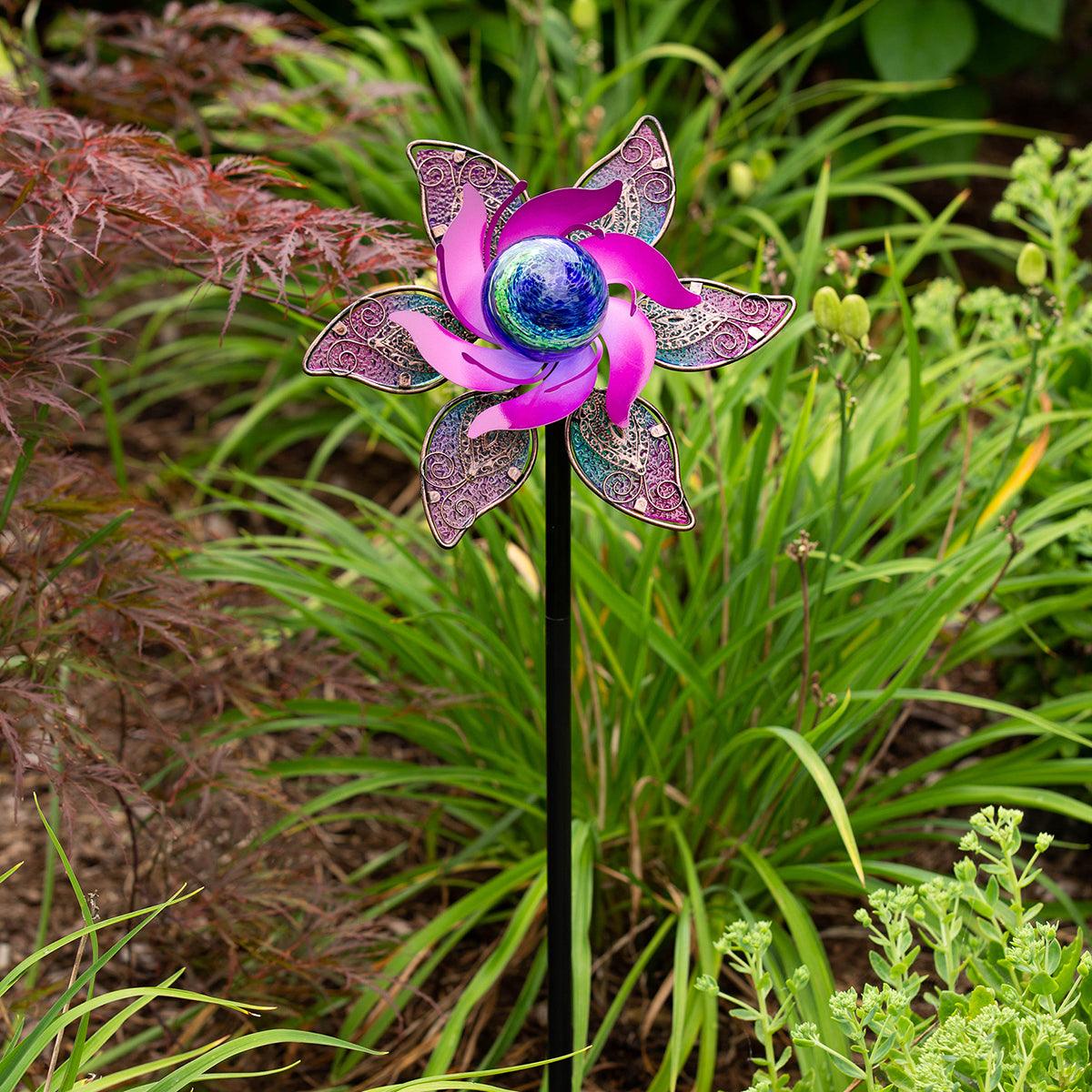 Illuminarie Two-Tiered Pinwheel - Pomegranate