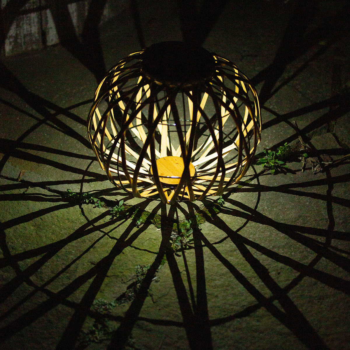 Lumisphere Wicker Solar Lantern - Elliptical