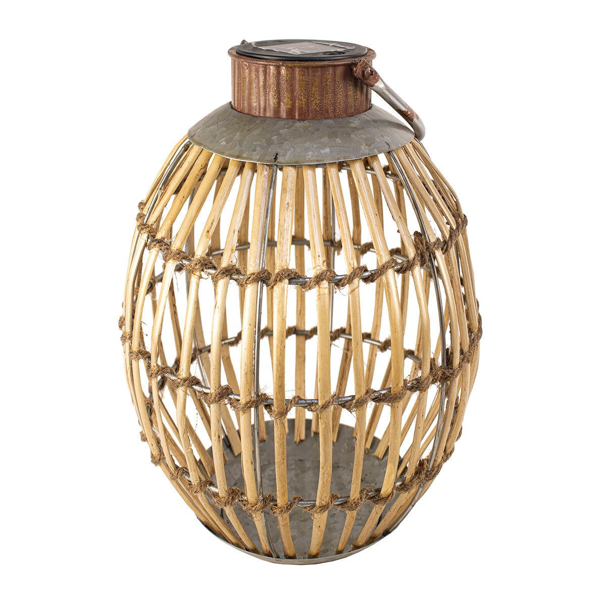 Lumisphere™ Vintage Wicker Solar Lantern