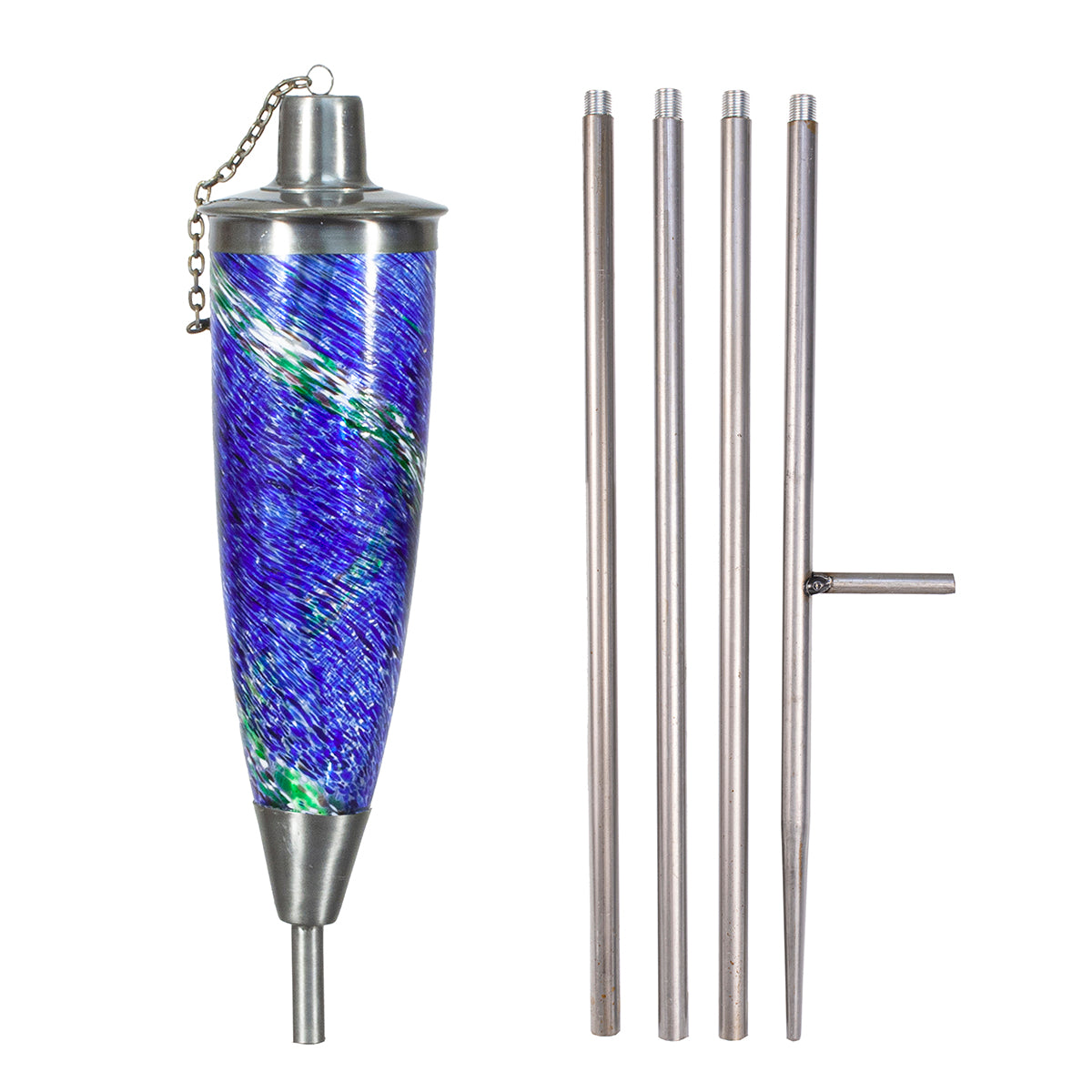 Genesis Patio Torch (Blue Swirl)