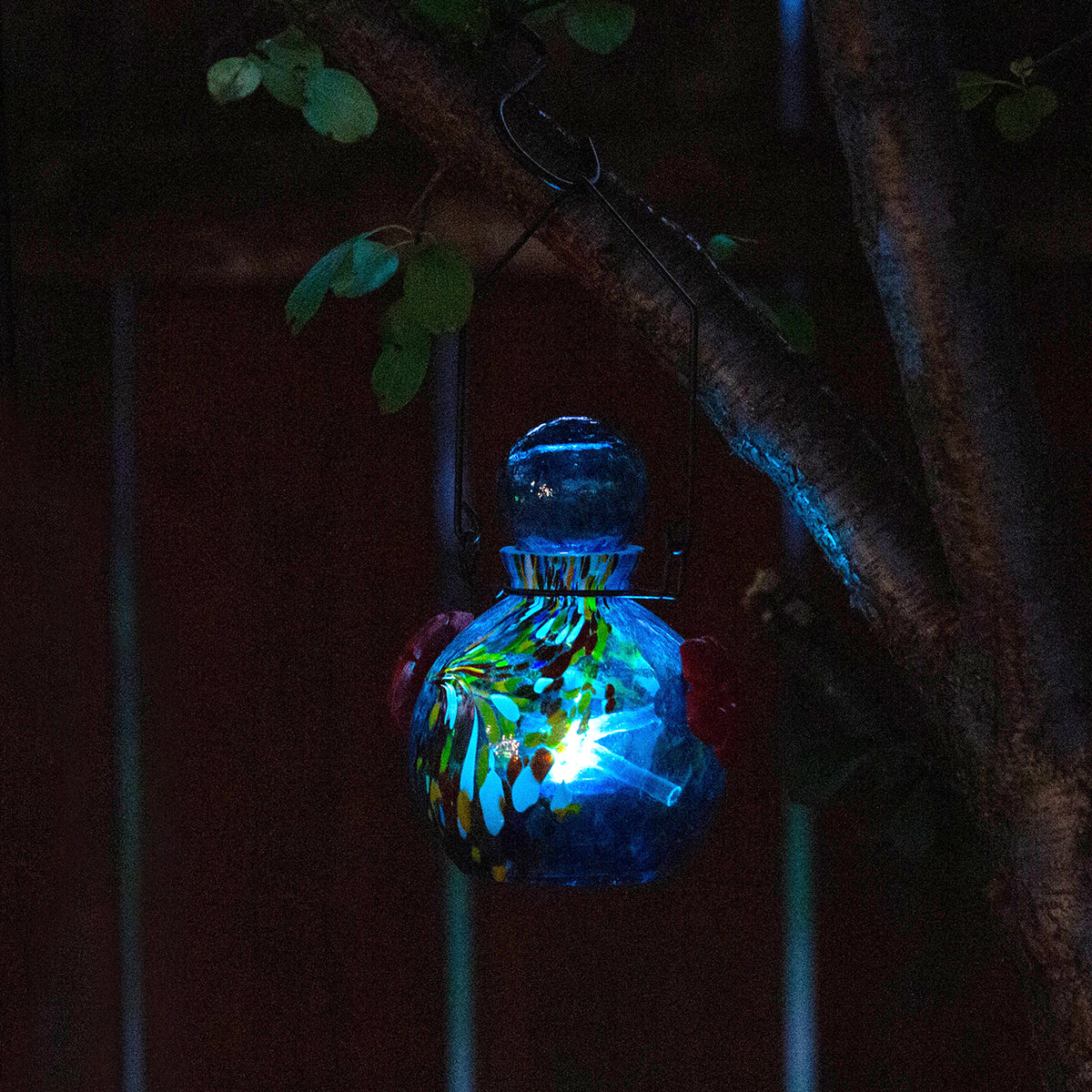 LunaLite Globe Hummingbird Feeder - Blue