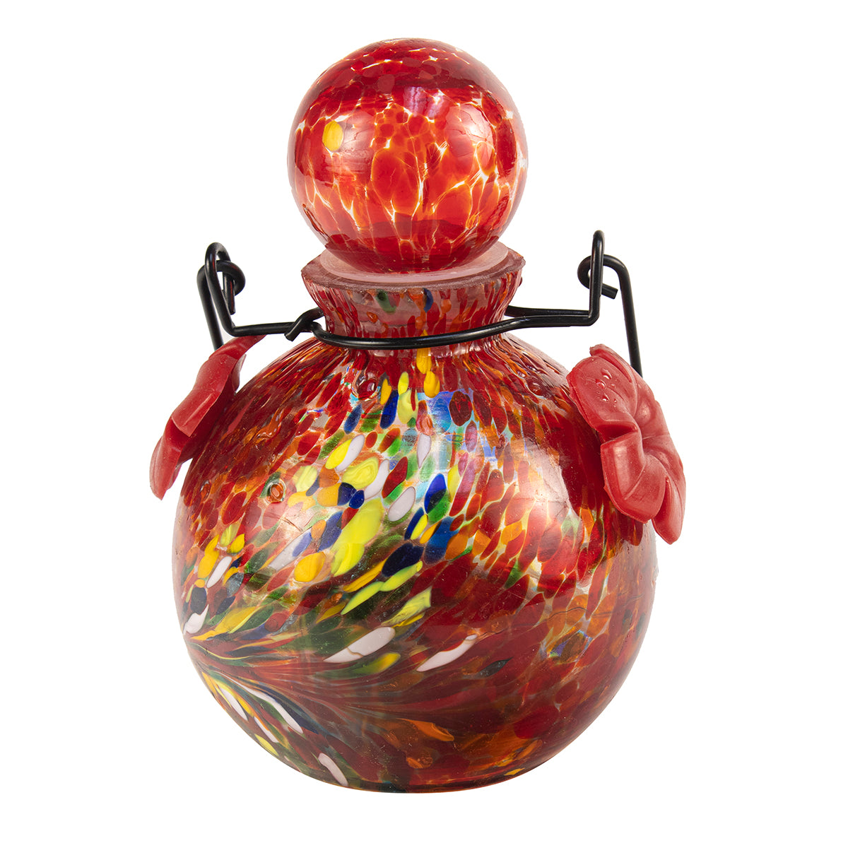 LunaLite Globe Hummingbird Feeder - Red