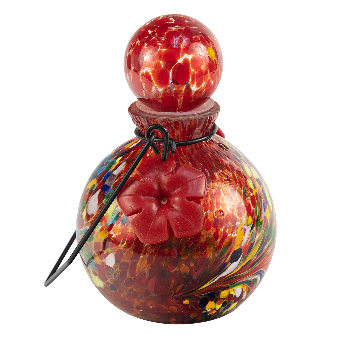 LunaLite Globe Hummingbird Feeder - Red