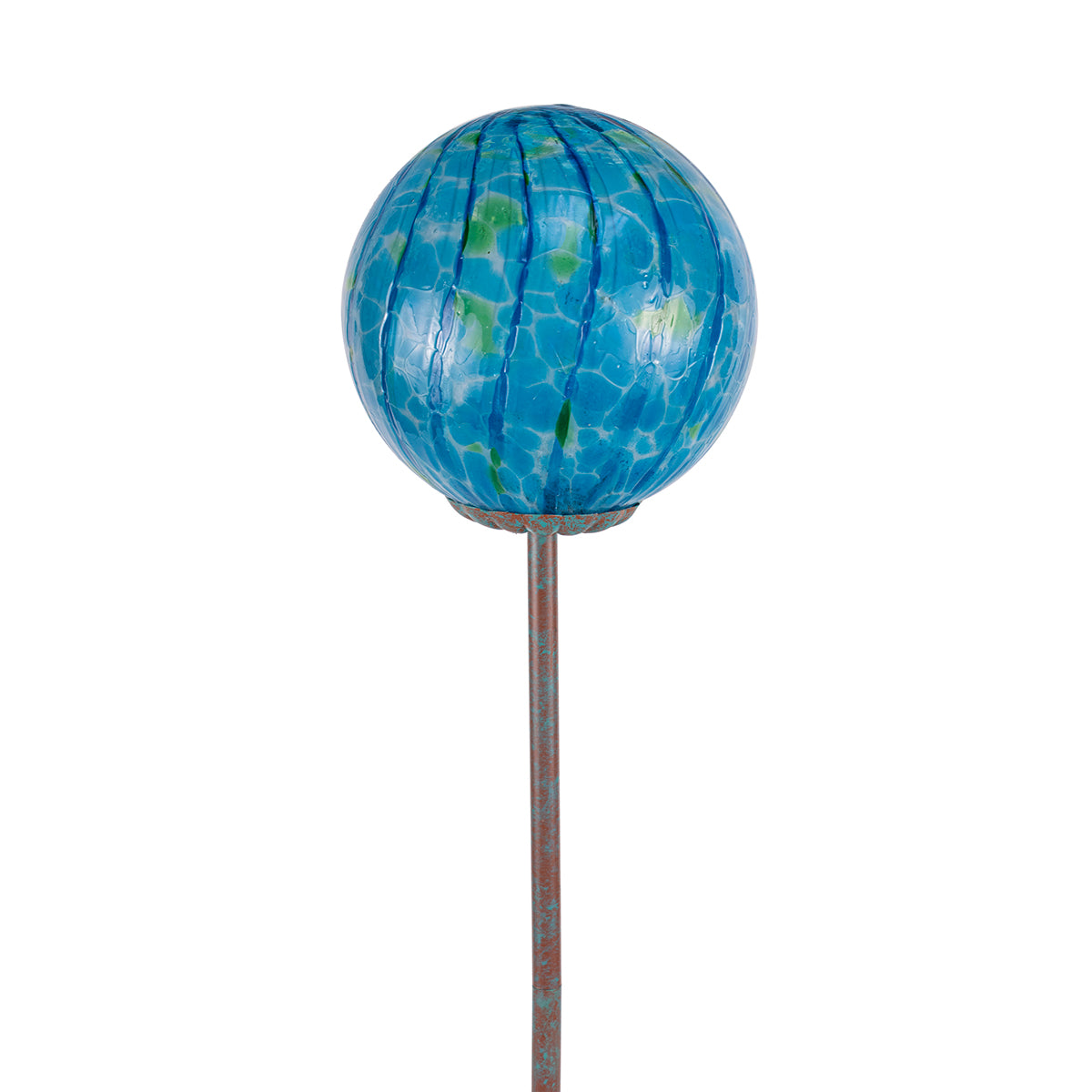 6" Round Lollipop Globe Stake - KD (Blue)