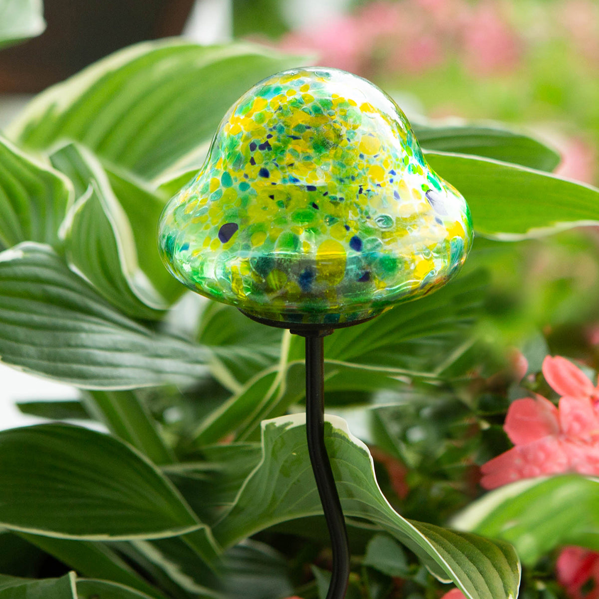 LunaLite Mushroom Planter Stake - Green