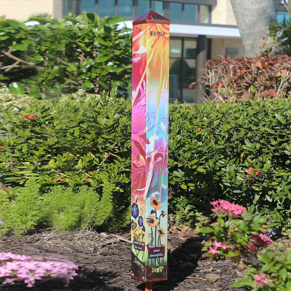 "The Warmth of the Sun" Solar Garden Pole