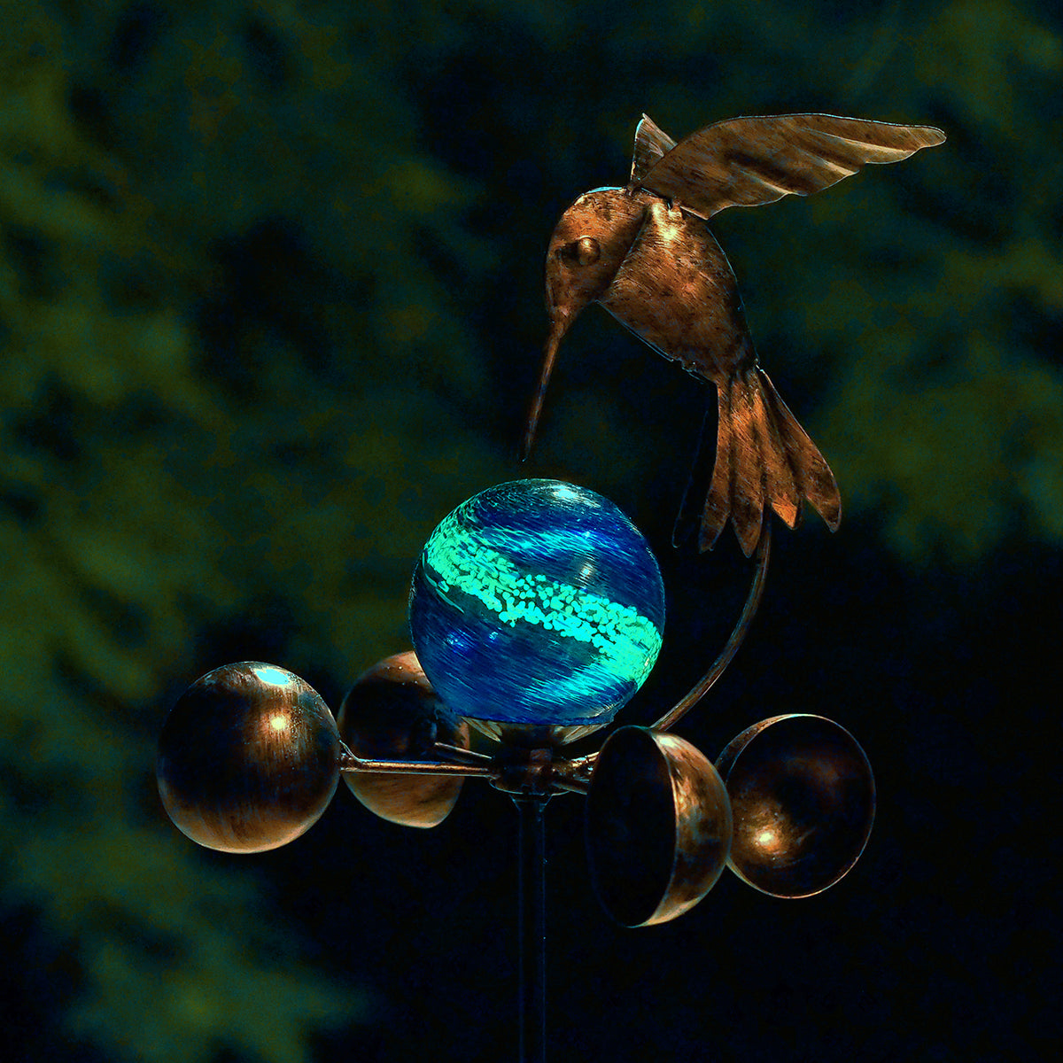Illuminarie Hummingbird Anemometer Stake KD