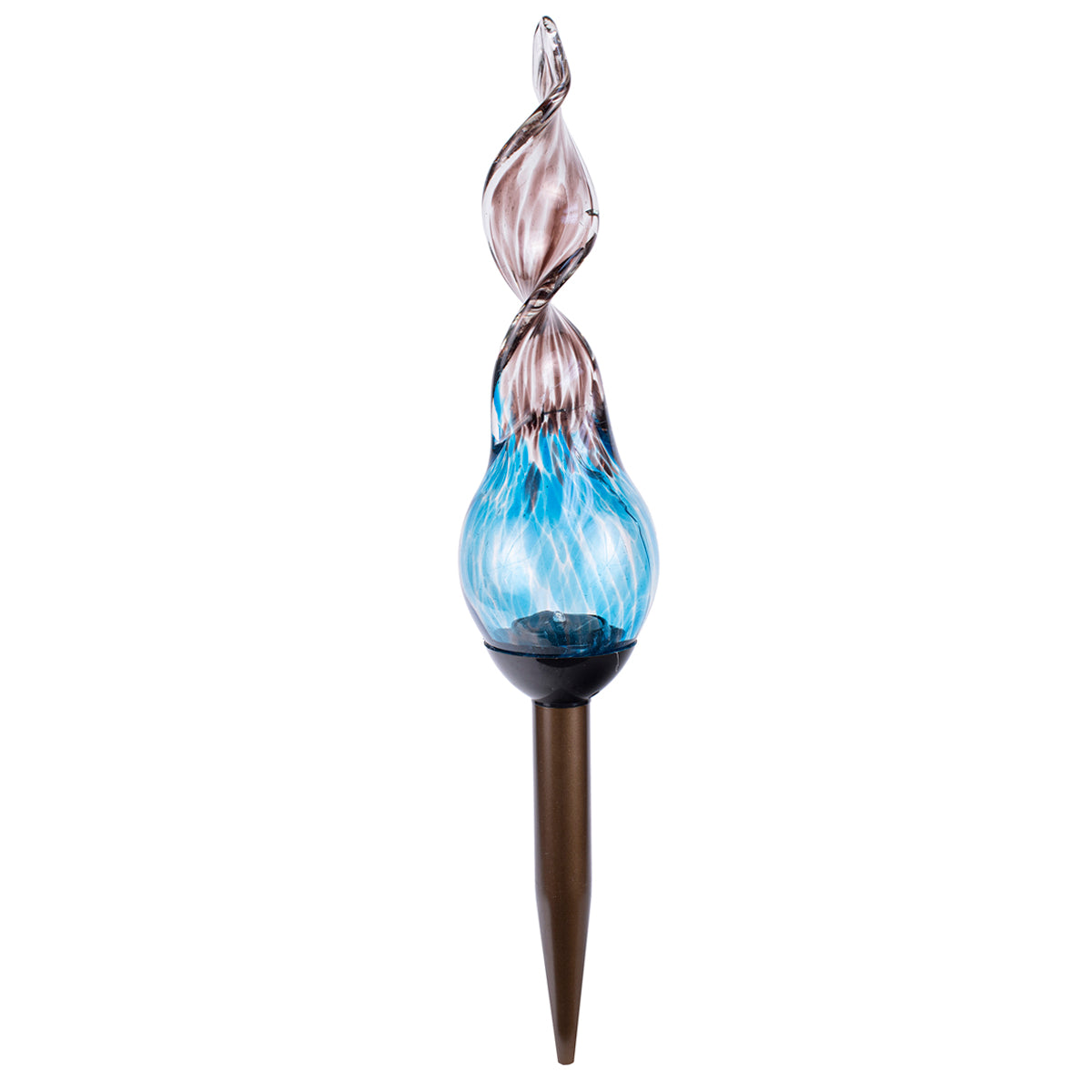 LunaLite Spiral Stake - Aqua/Purple