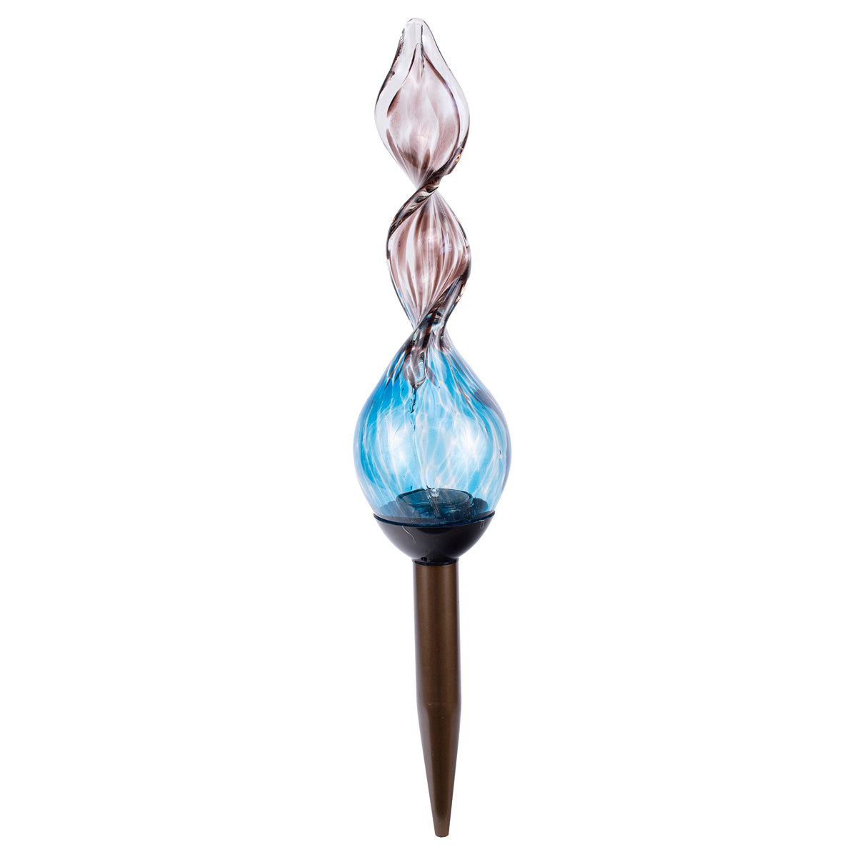 LunaLite Spiral Stake - Aqua/Purple