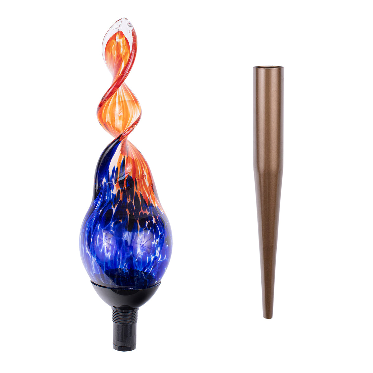 LunaLite Spiral Stake - Blue/Red
