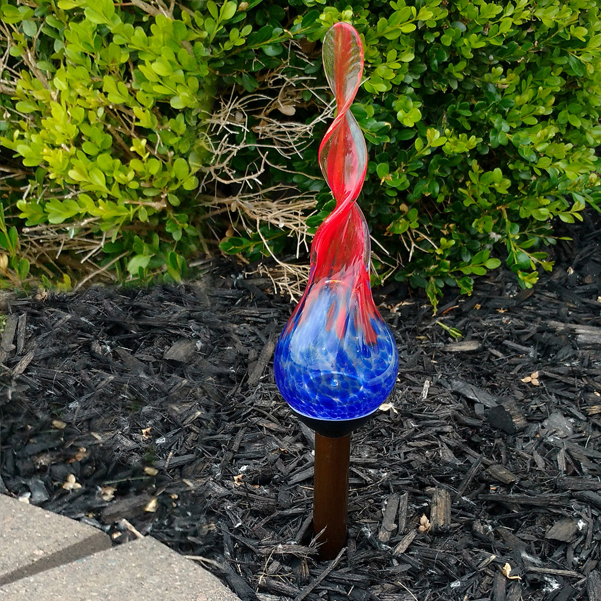 LunaLite Spiral Stake - Blue/Red