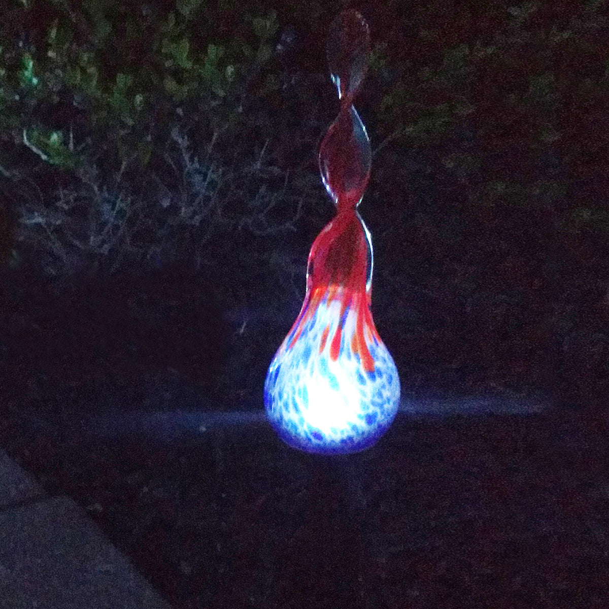 LunaLite Spiral Stake - Blue/Red