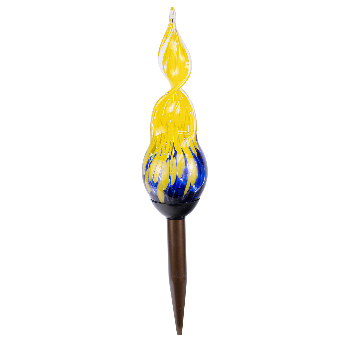 LunaLite Spiral Stake - Blue/Yellow