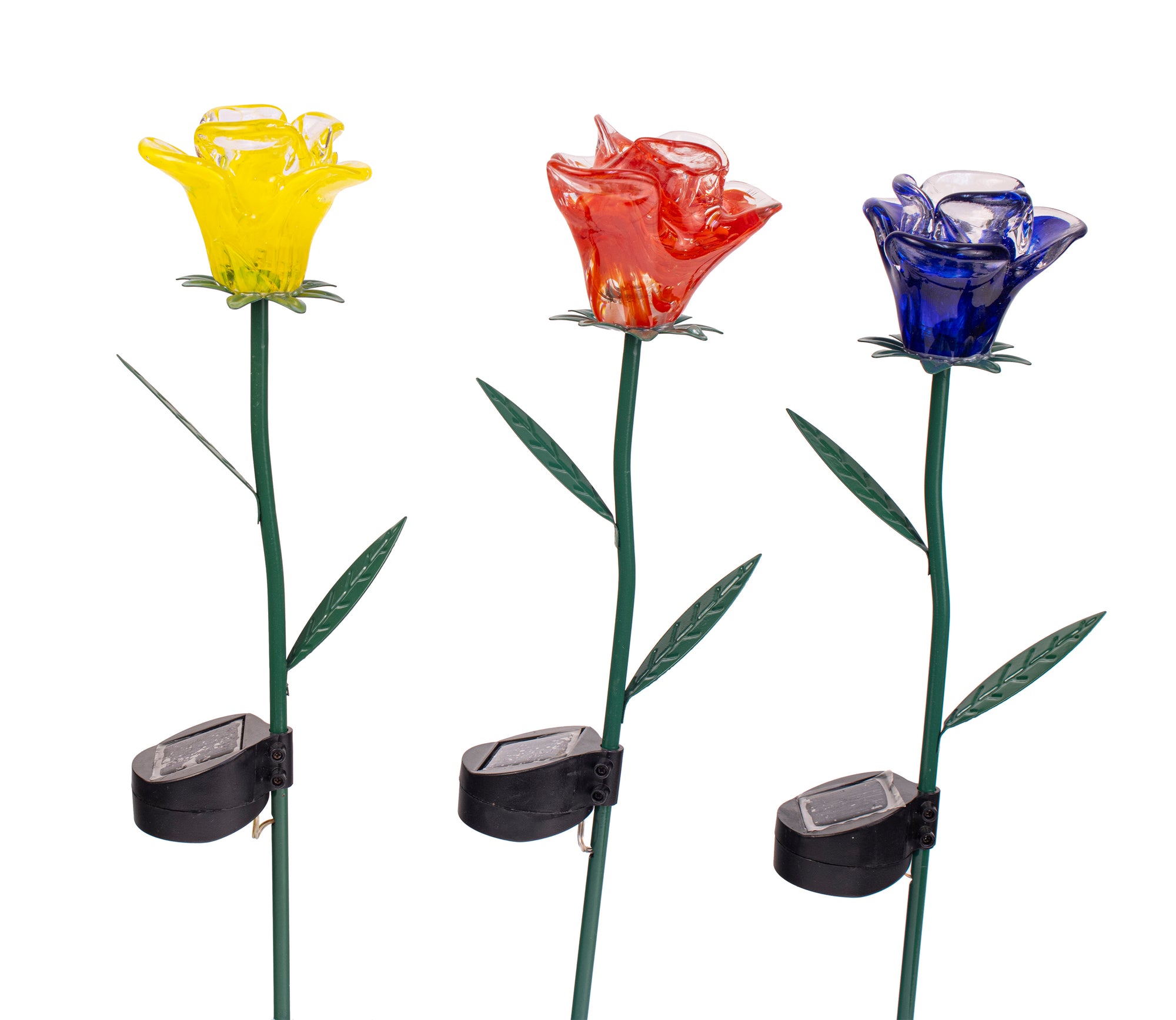 LunaLite Rose Planter Stake - Set of 3