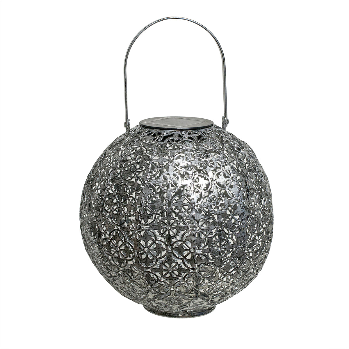 Casablanca Solar Lantern - silver
