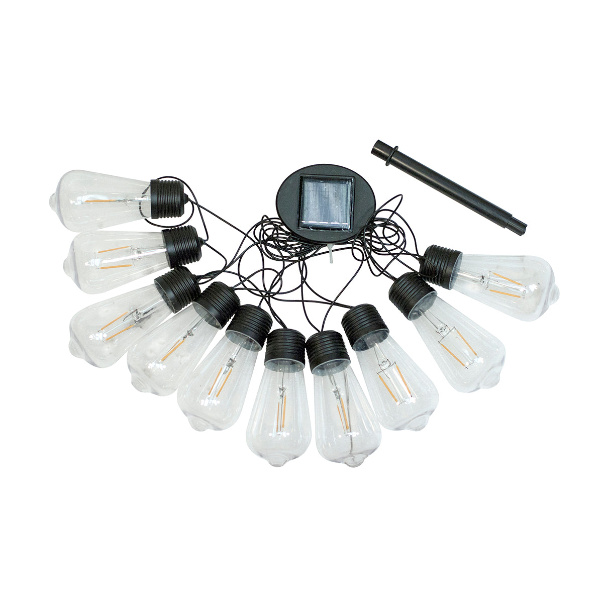Vintage Edi-Sol 10pc Solar String Light Set