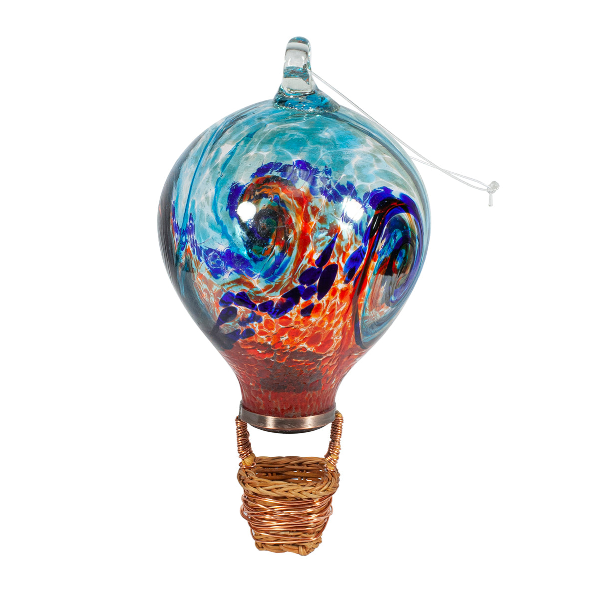 LunaLite Balloon Lantern - Aqua/Red
