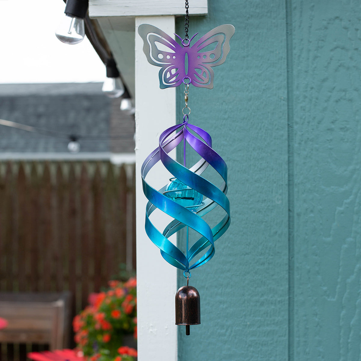 Butterfly Windweaver Solar Spinner