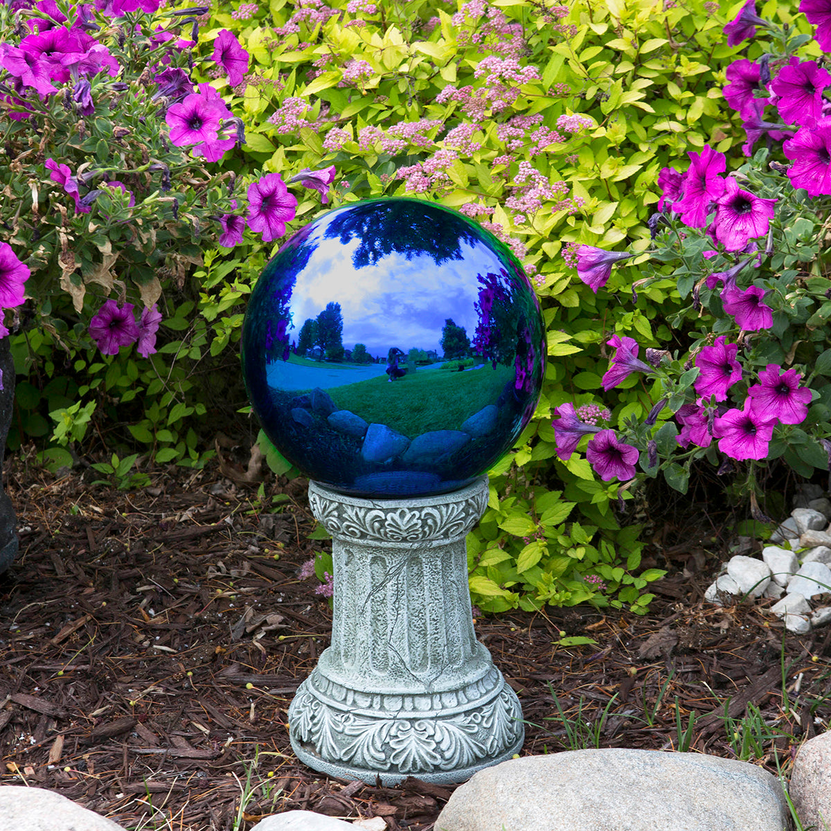 10" Blue Gazing Globe