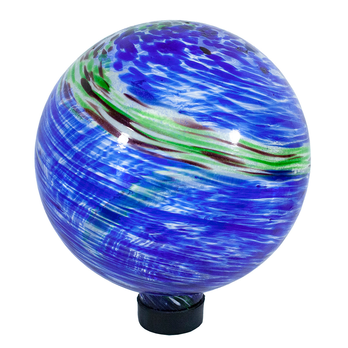 10" Blue Swirl Illuminarie Gazing Globe