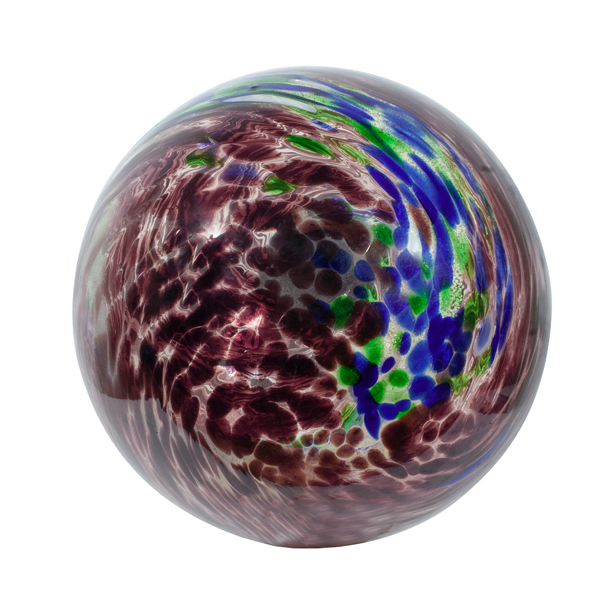 10" Plum Swirl Illuminarie Gazing Globe