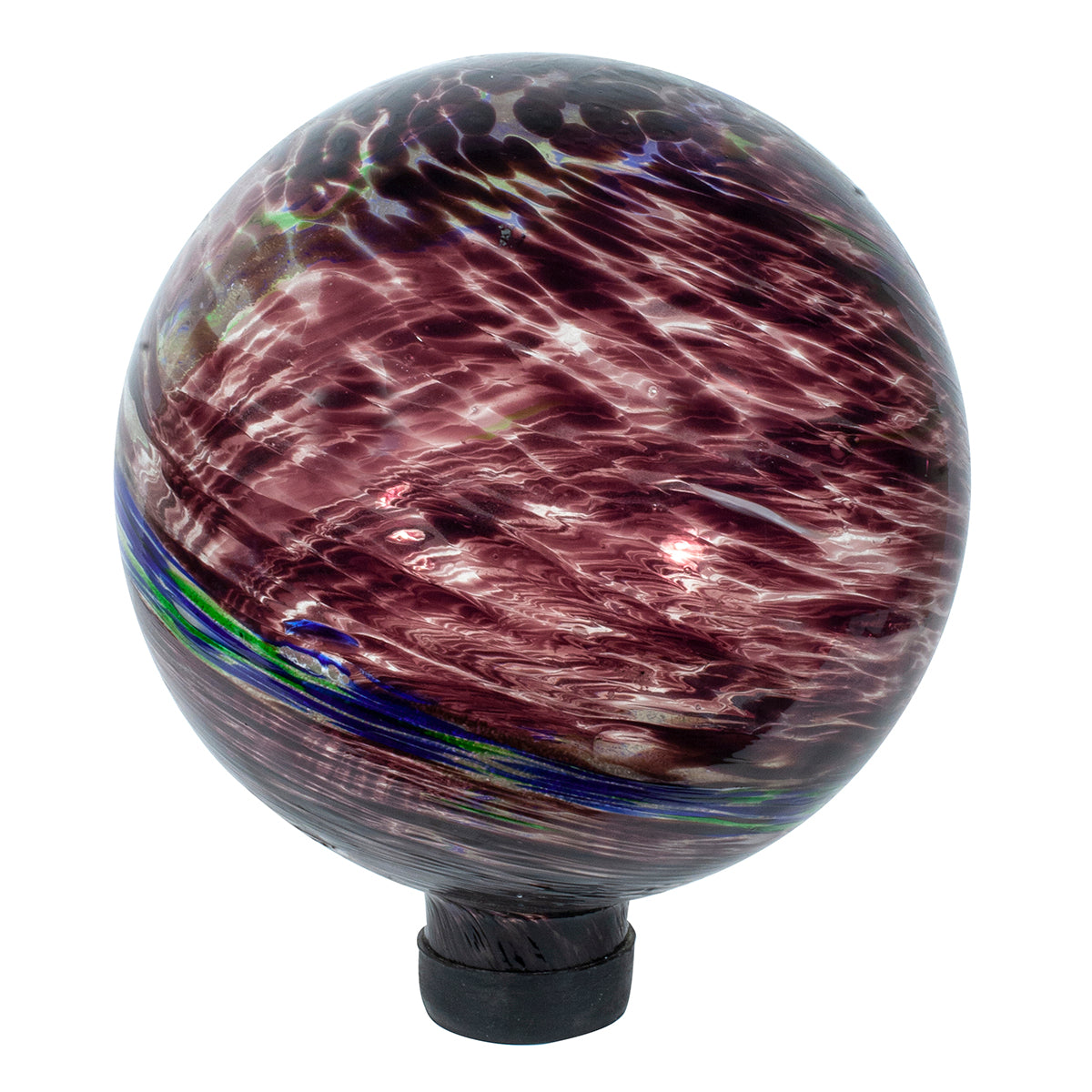 10" Plum Swirl Illuminarie Gazing Globe