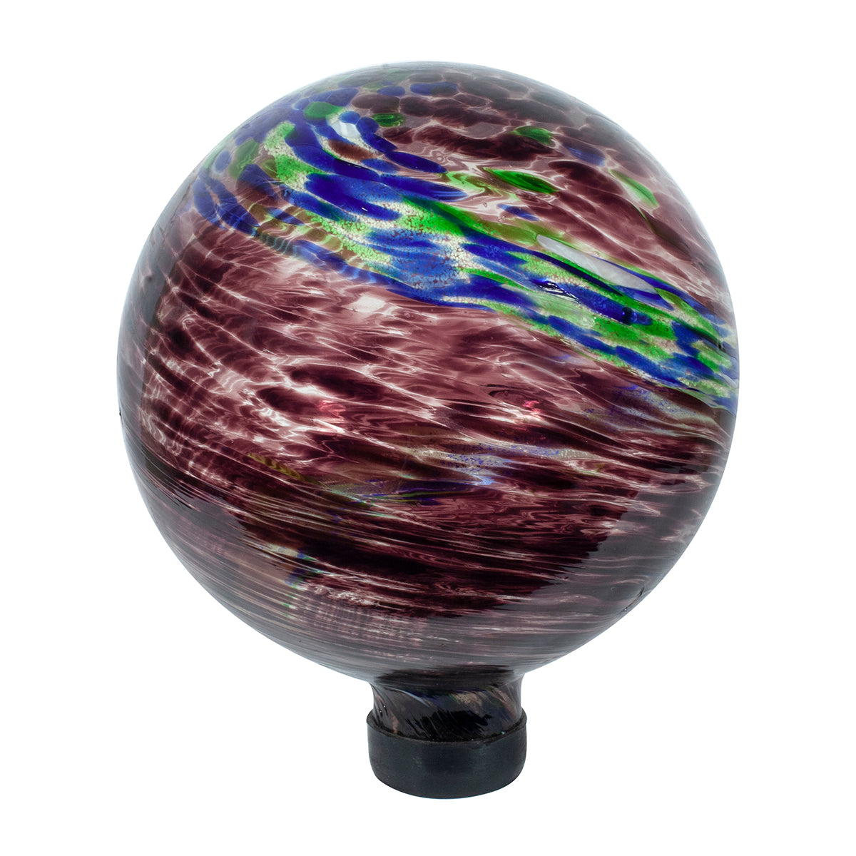 10" Plum Swirl Illuminarie Gazing Globe