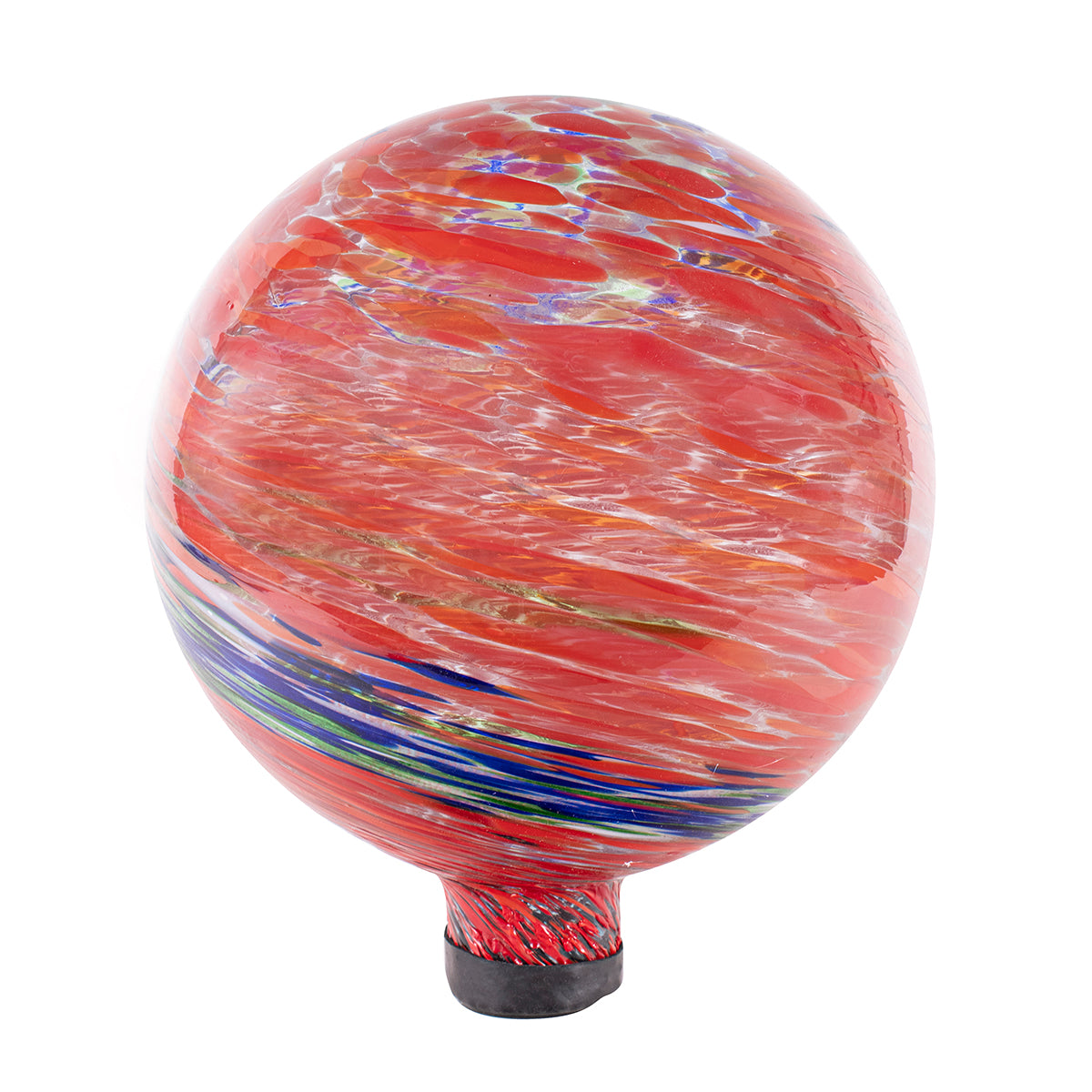 10" Red Swirl Illuminarie Gazing Globe