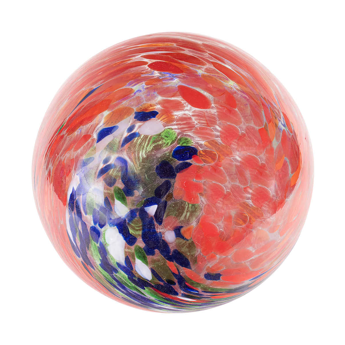 10" Red Swirl Illuminarie Gazing Globe