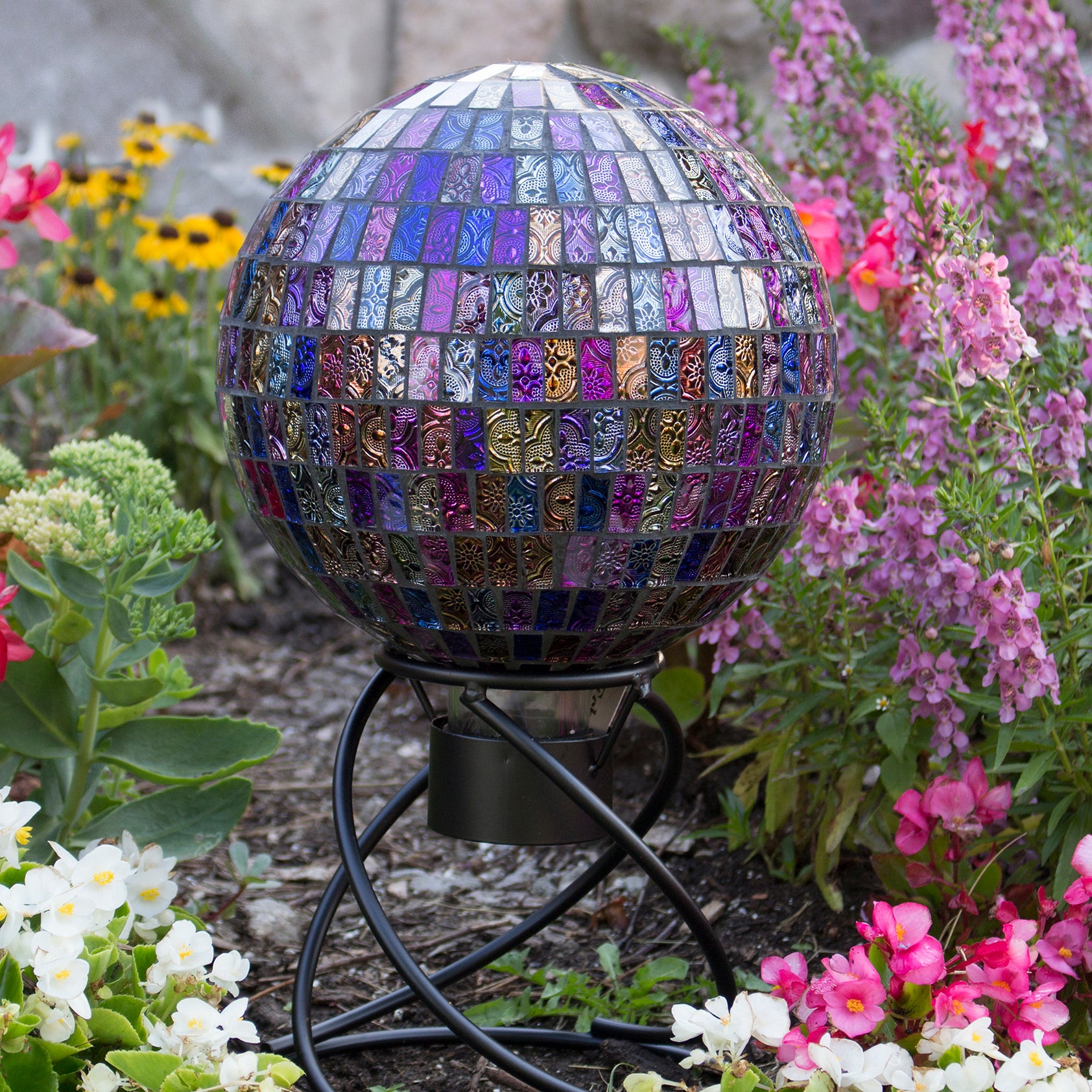 10" Parti-Colored Mosaic Globe