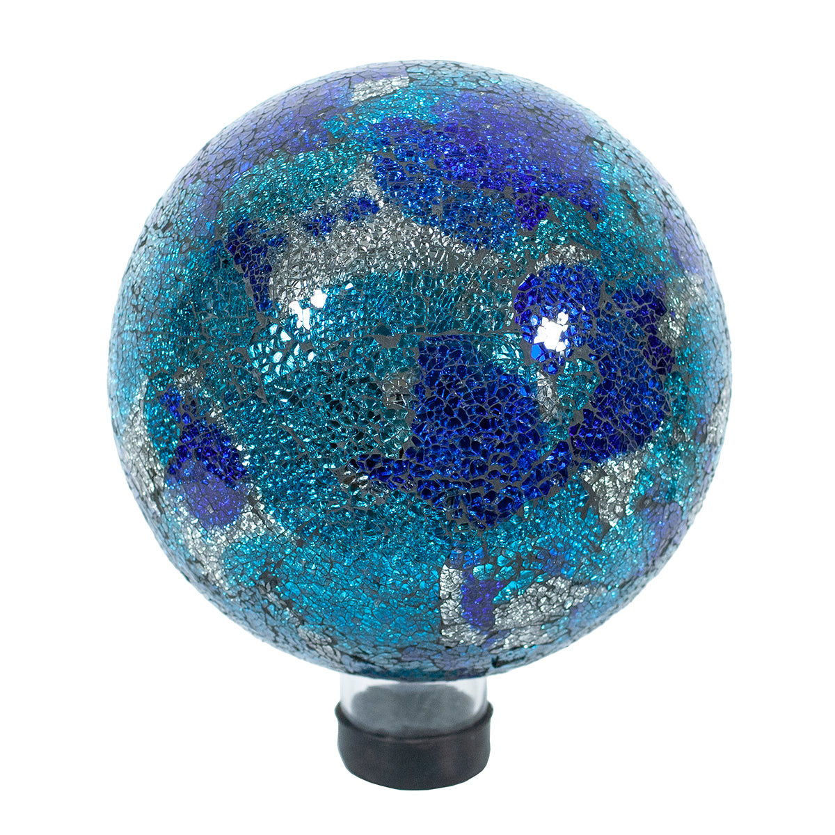 10" Blue/Aqua Mosaic Gazing Globe