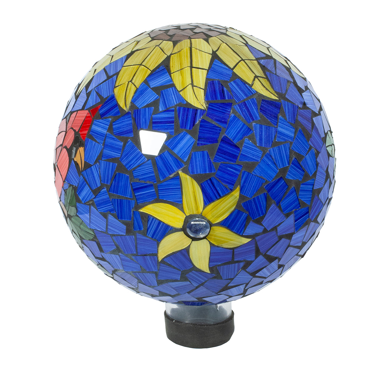 10" Mosaic Cardinal Gazing Globe