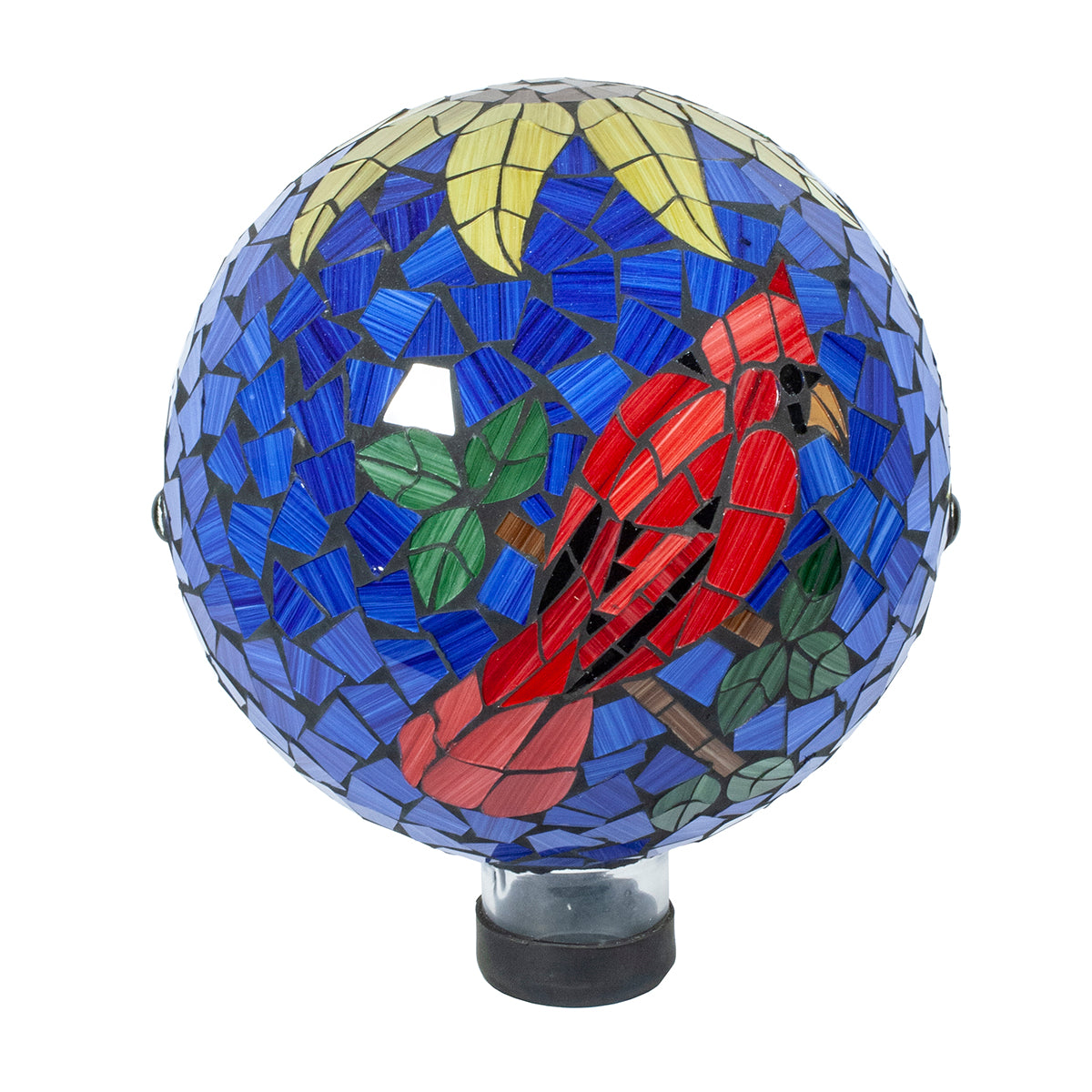 10" Mosaic Cardinal Gazing Globe